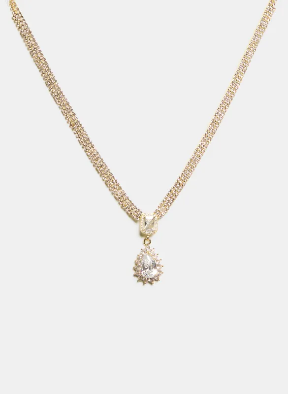 Teardrop Pendant Necklace sold by Melanie Lyne