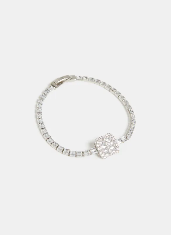 Cubic Zirconia Baguette Bracelet sold by Melanie Lyne