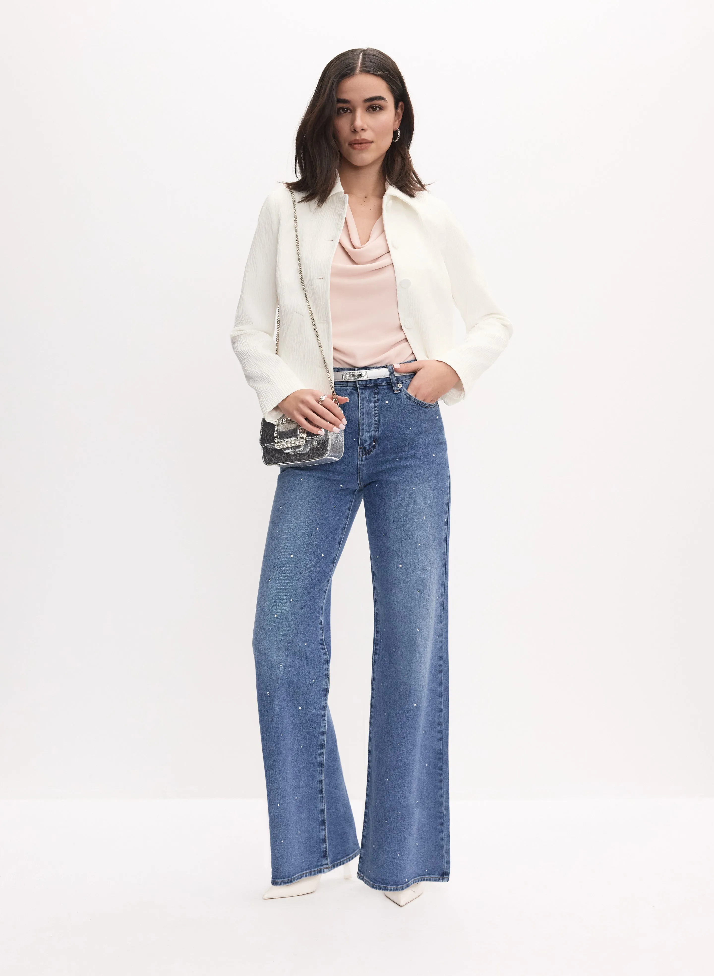 Crinkled Cropped Jacket sold by Melanie Lyne product image thumbnail 3