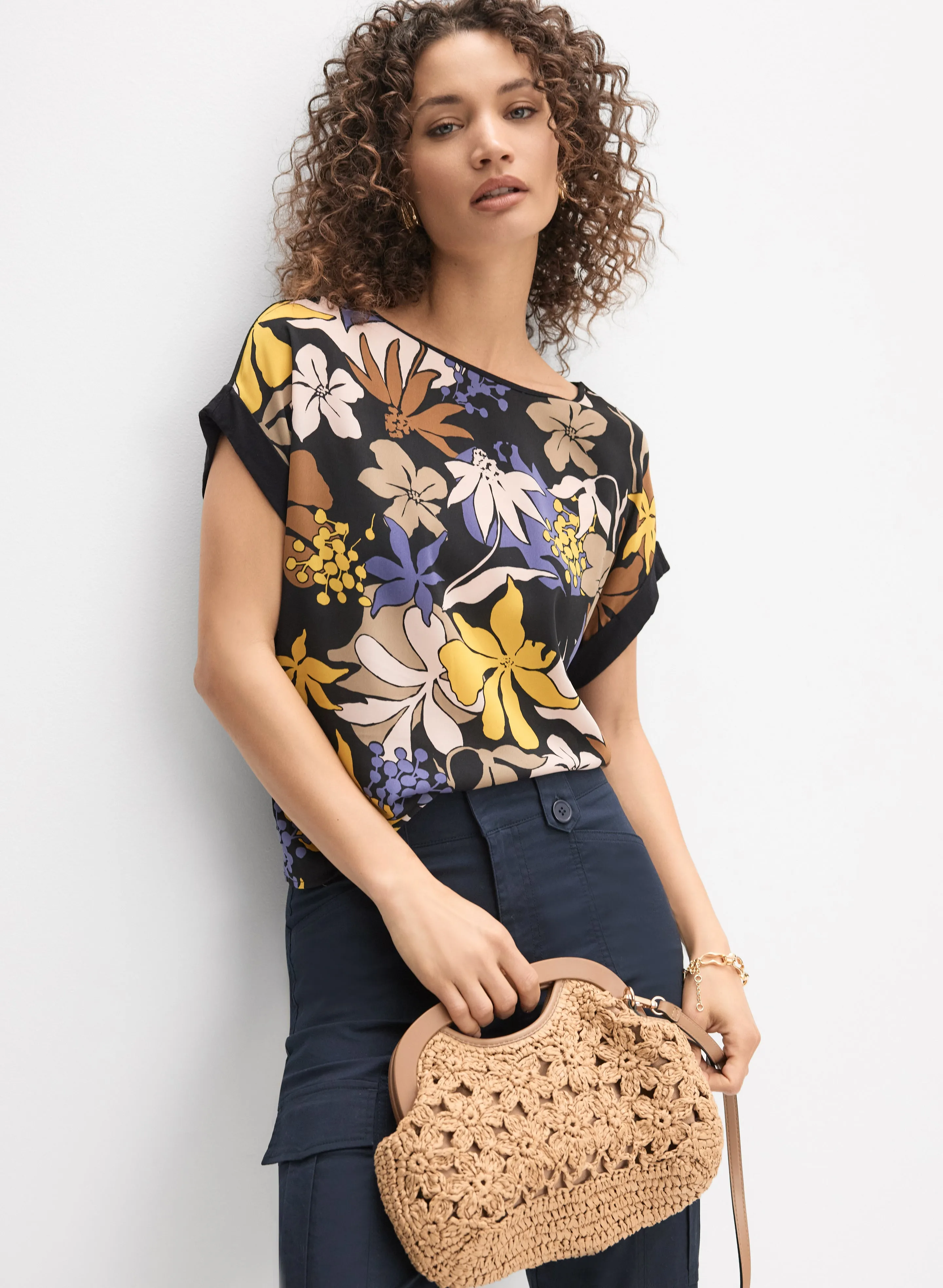Tropical Floral Top sold by Melanie Lyne