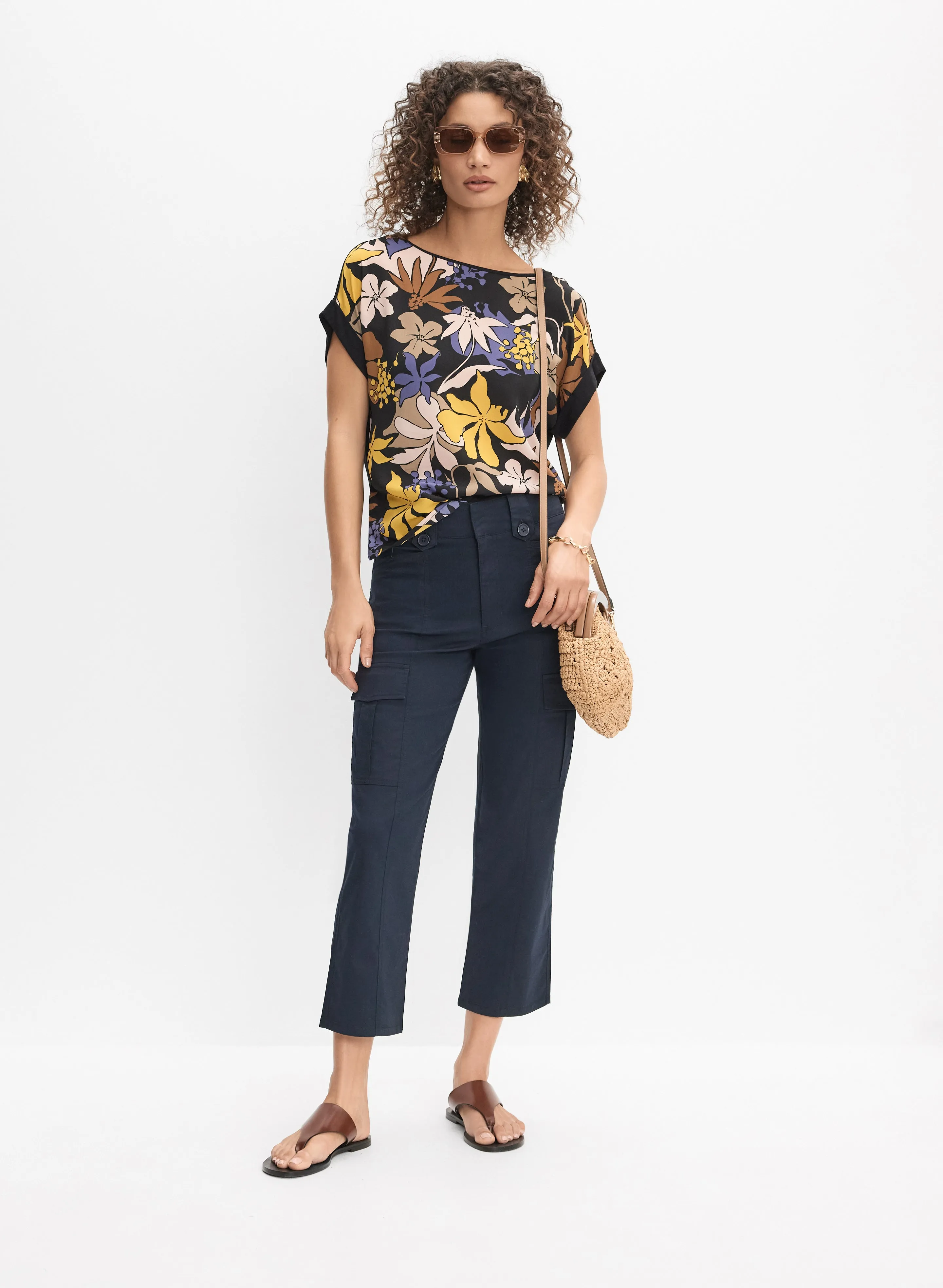 Tropical Floral Top sold by Melanie Lyne product image thumbnail 4