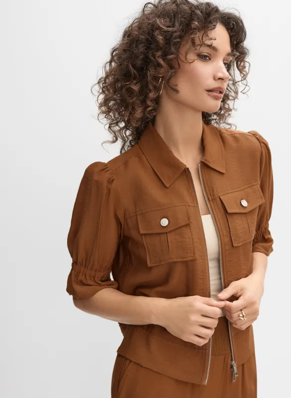 Short Puff Sleeve Jacket sold by Melanie Lyne