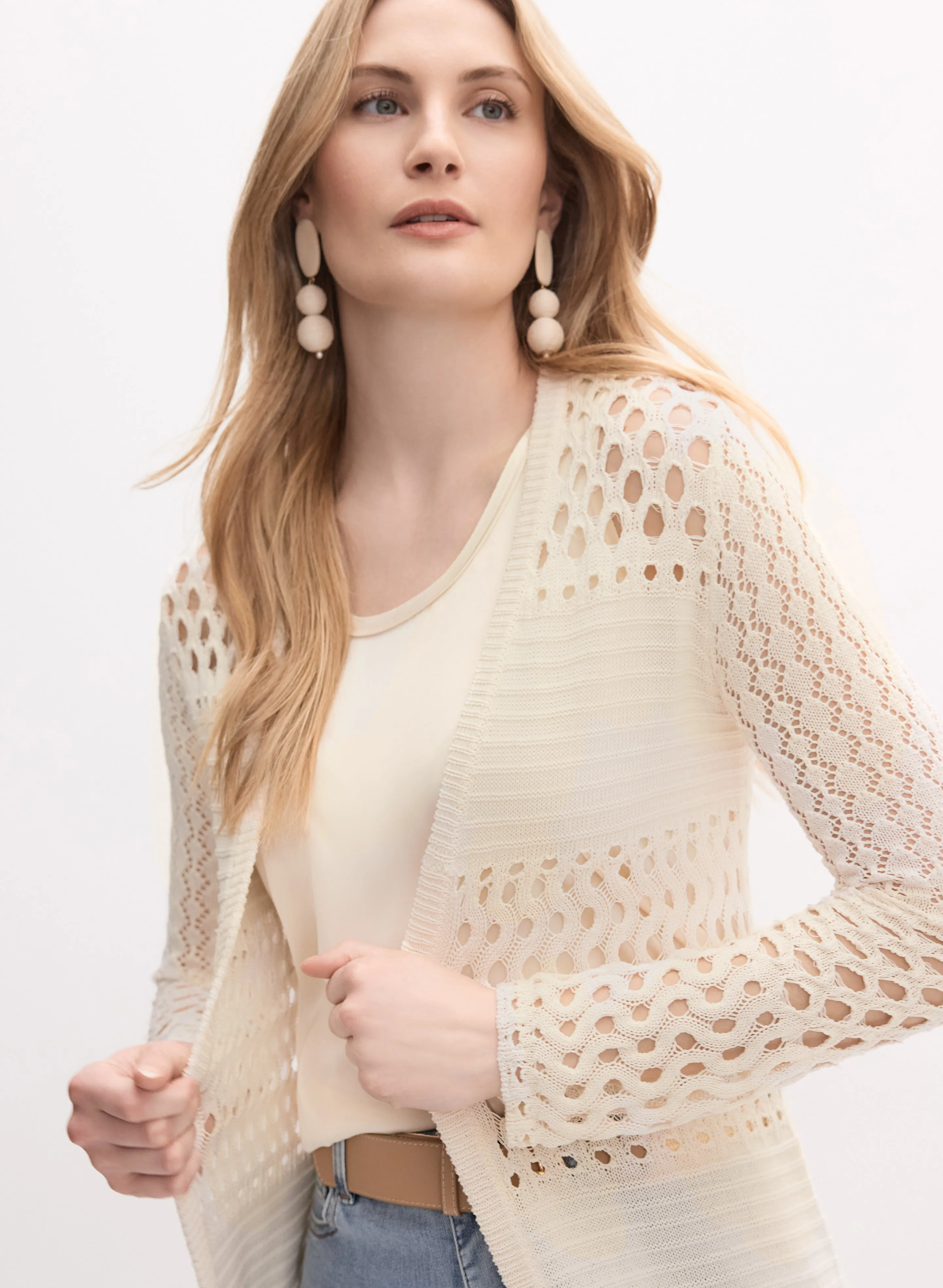 Mixed Weave Cardigan sold by Melanie Lyne product image thumbnail 5