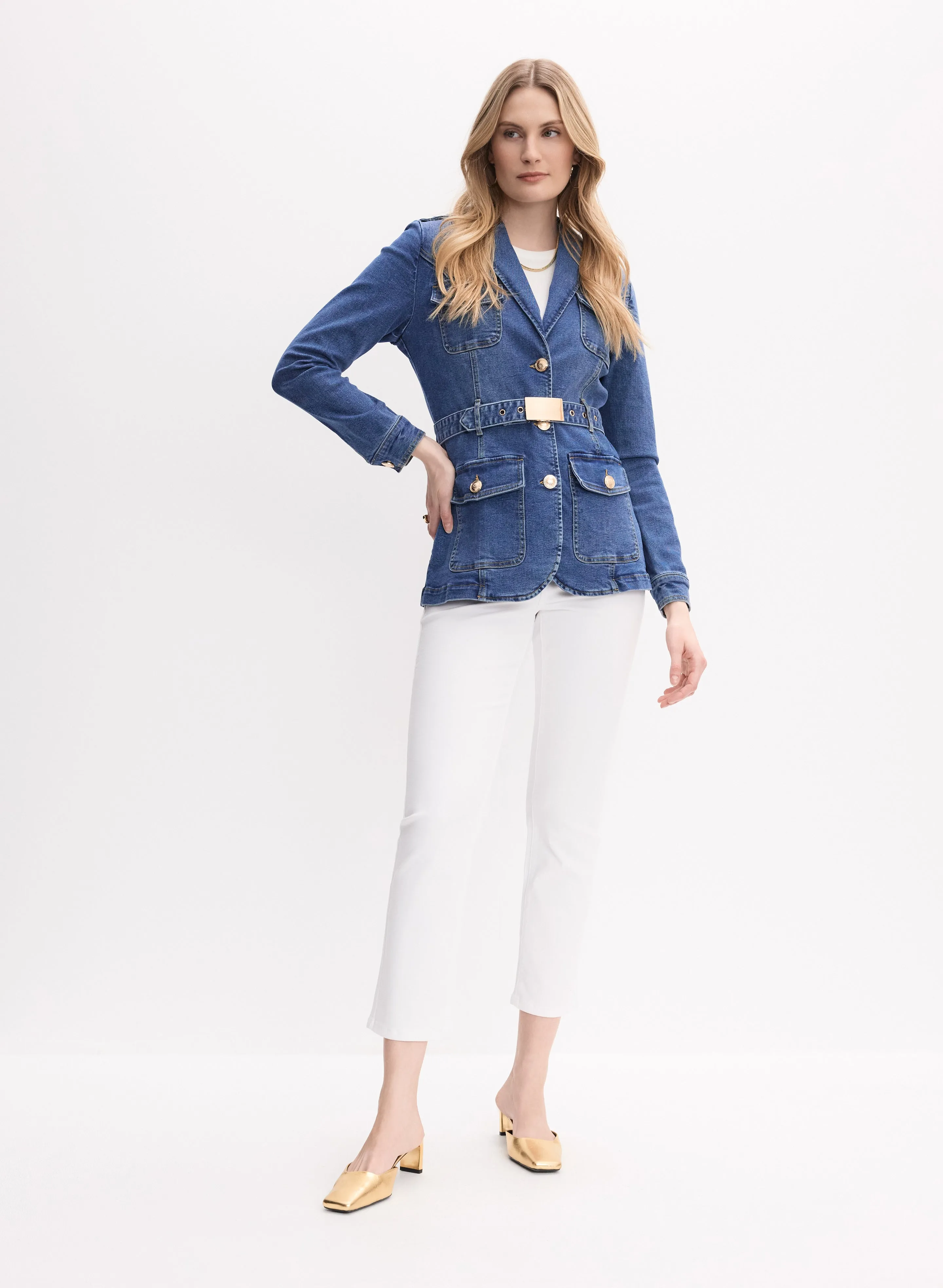 Straight-Leg Ankle Jeans sold by Melanie Lyne product image thumbnail 4