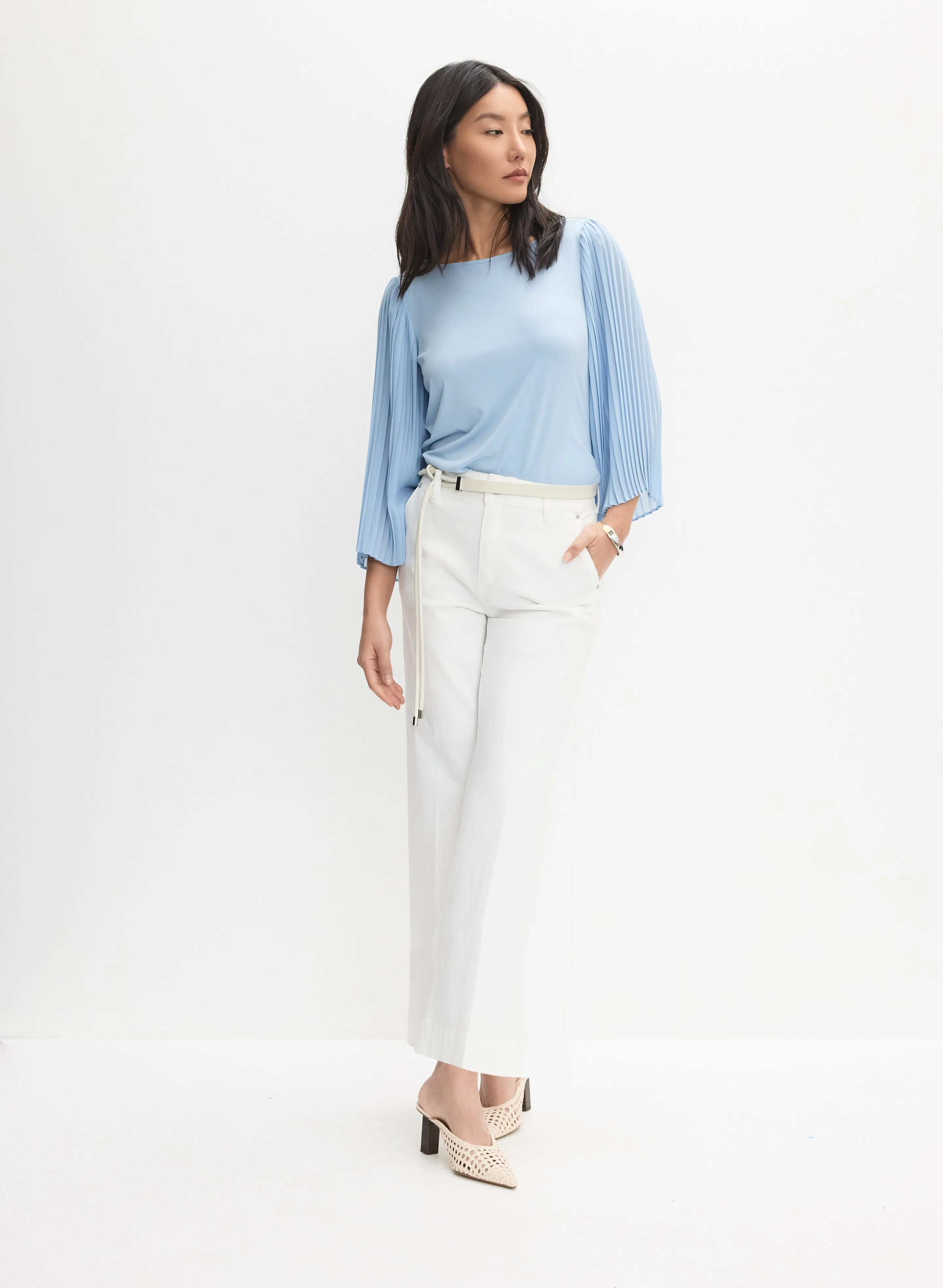 Pleated Flare Sleeve Top sold by Melanie Lyne product image thumbnail 3