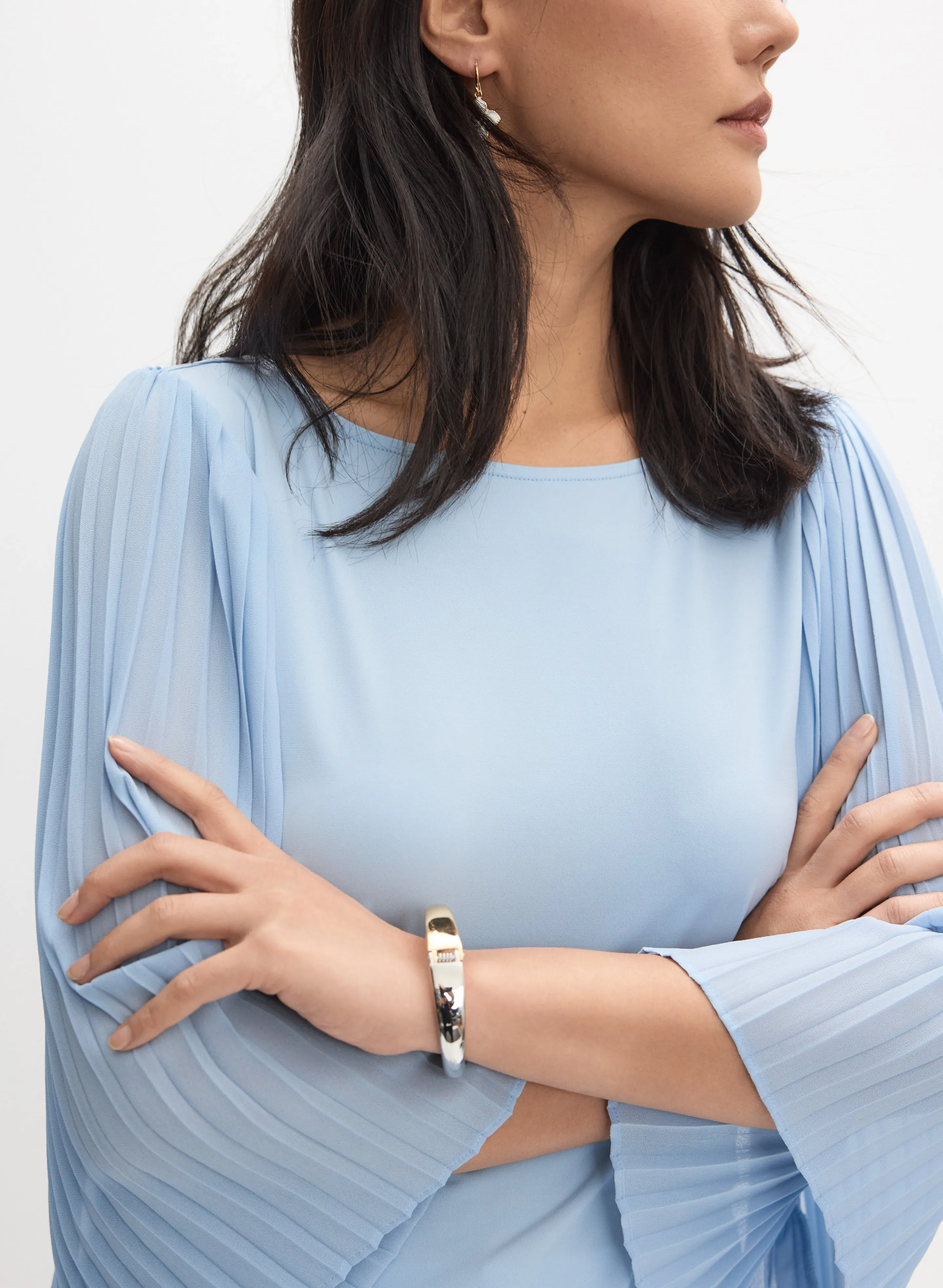 Pleated Flare Sleeve Top sold by Melanie Lyne product image thumbnail 2