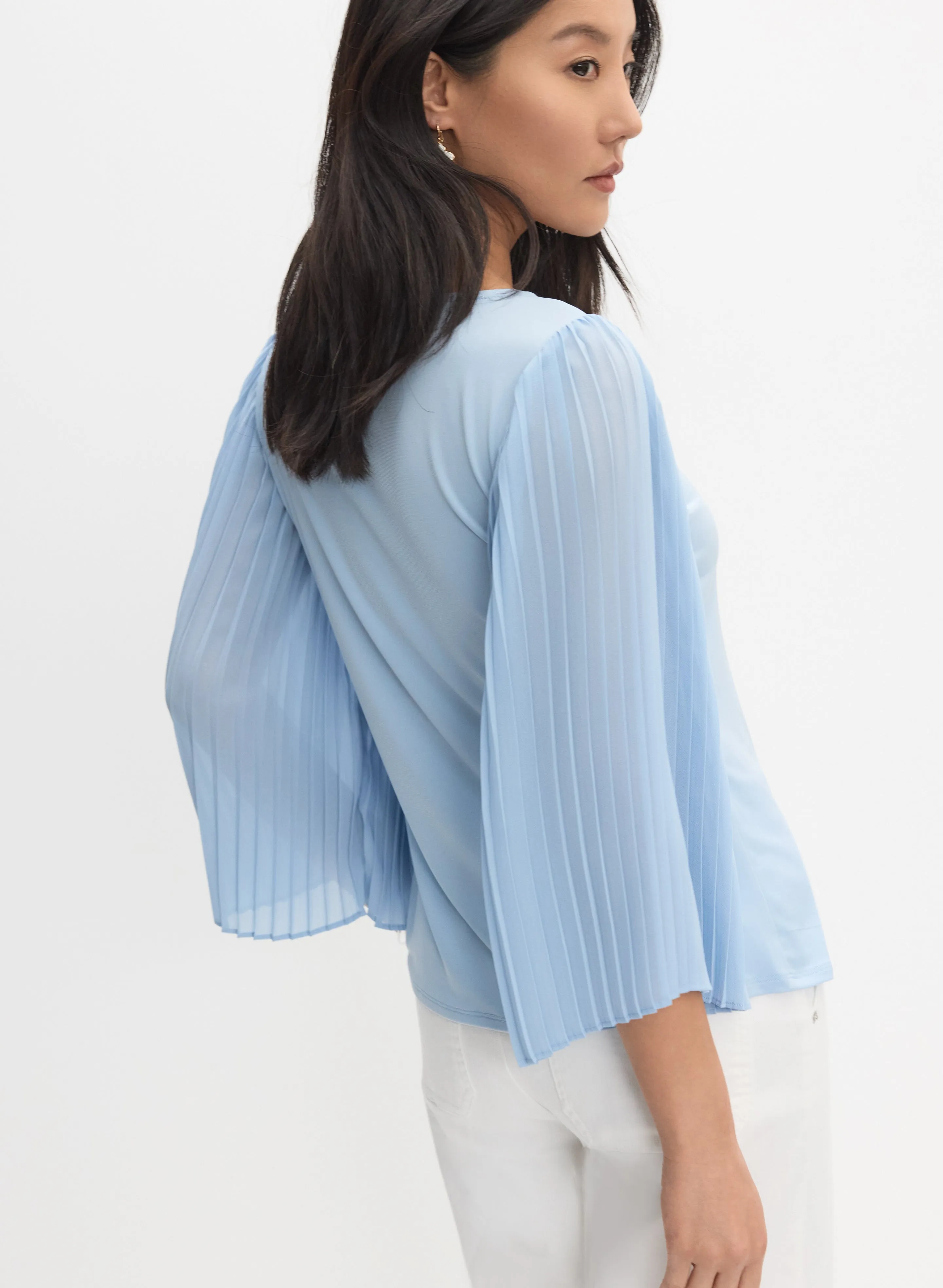 Pleated Flare Sleeve Top sold by Melanie Lyne product image thumbnail 5