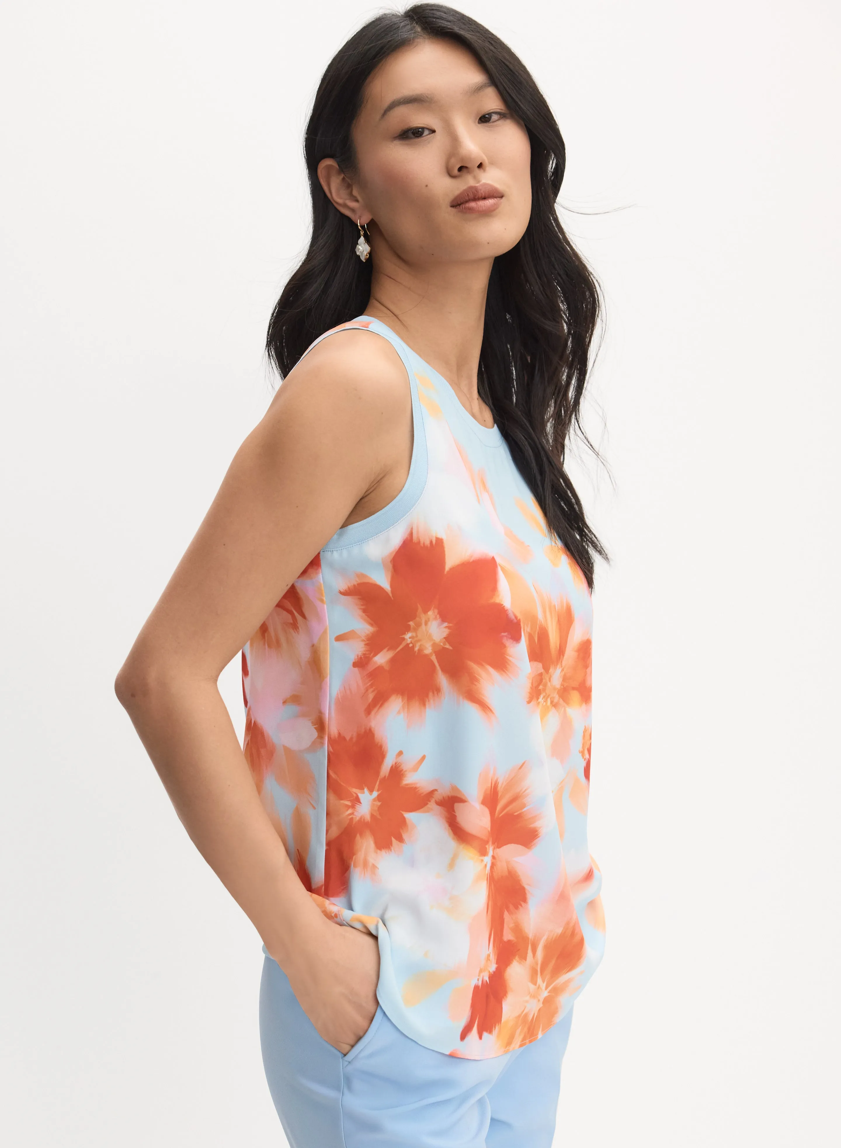 Sleeveless Floral Blouse sold by Melanie Lyne product image thumbnail 2