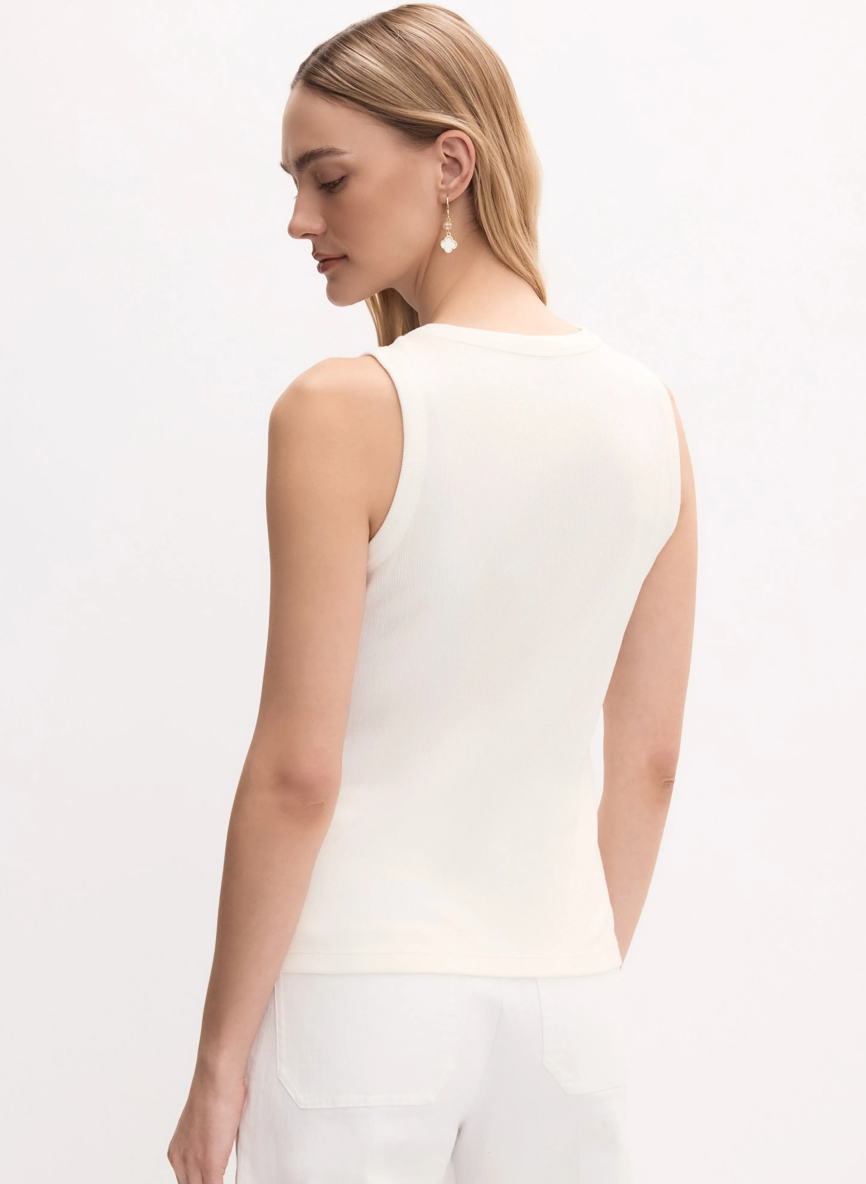 Rib Knit Tank Top sold by Melanie Lyne product image thumbnail 5