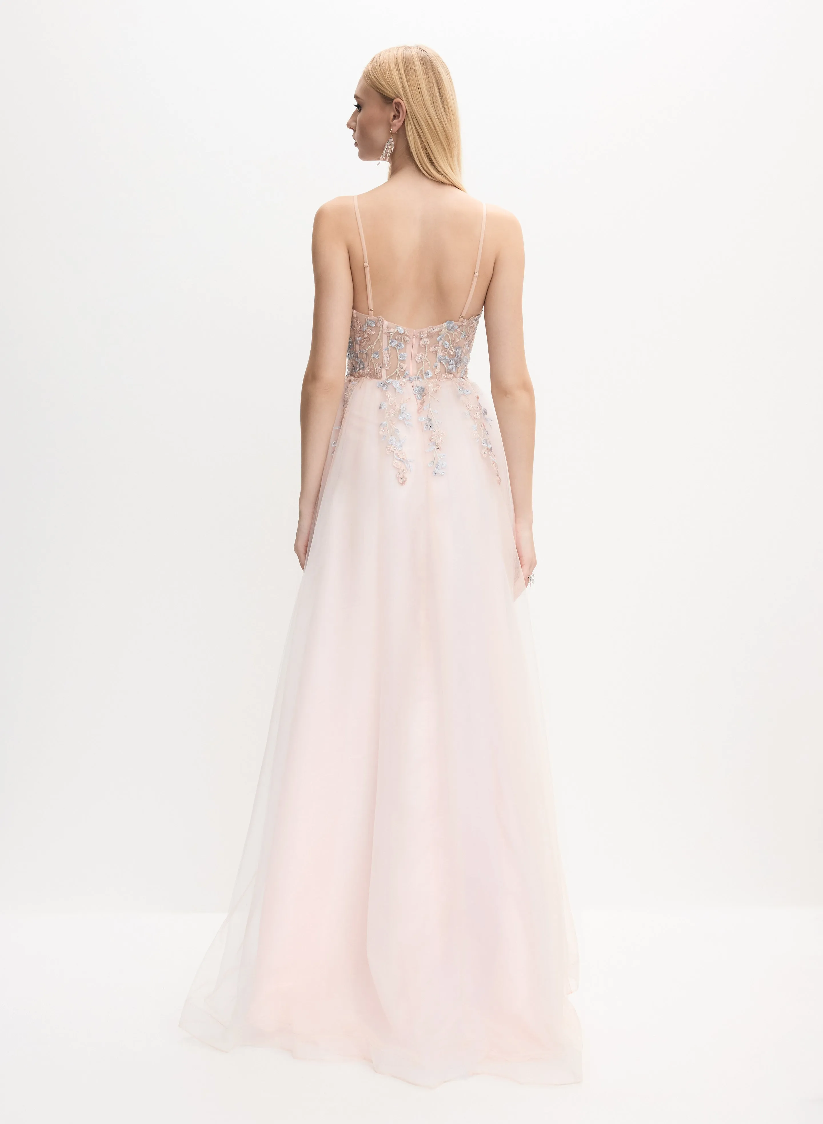 Beaded Floral Embroidered Dress sold by Melanie Lyne product image thumbnail 3