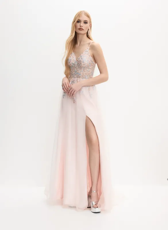 Beaded Floral Embroidered Dress sold by Melanie Lyne