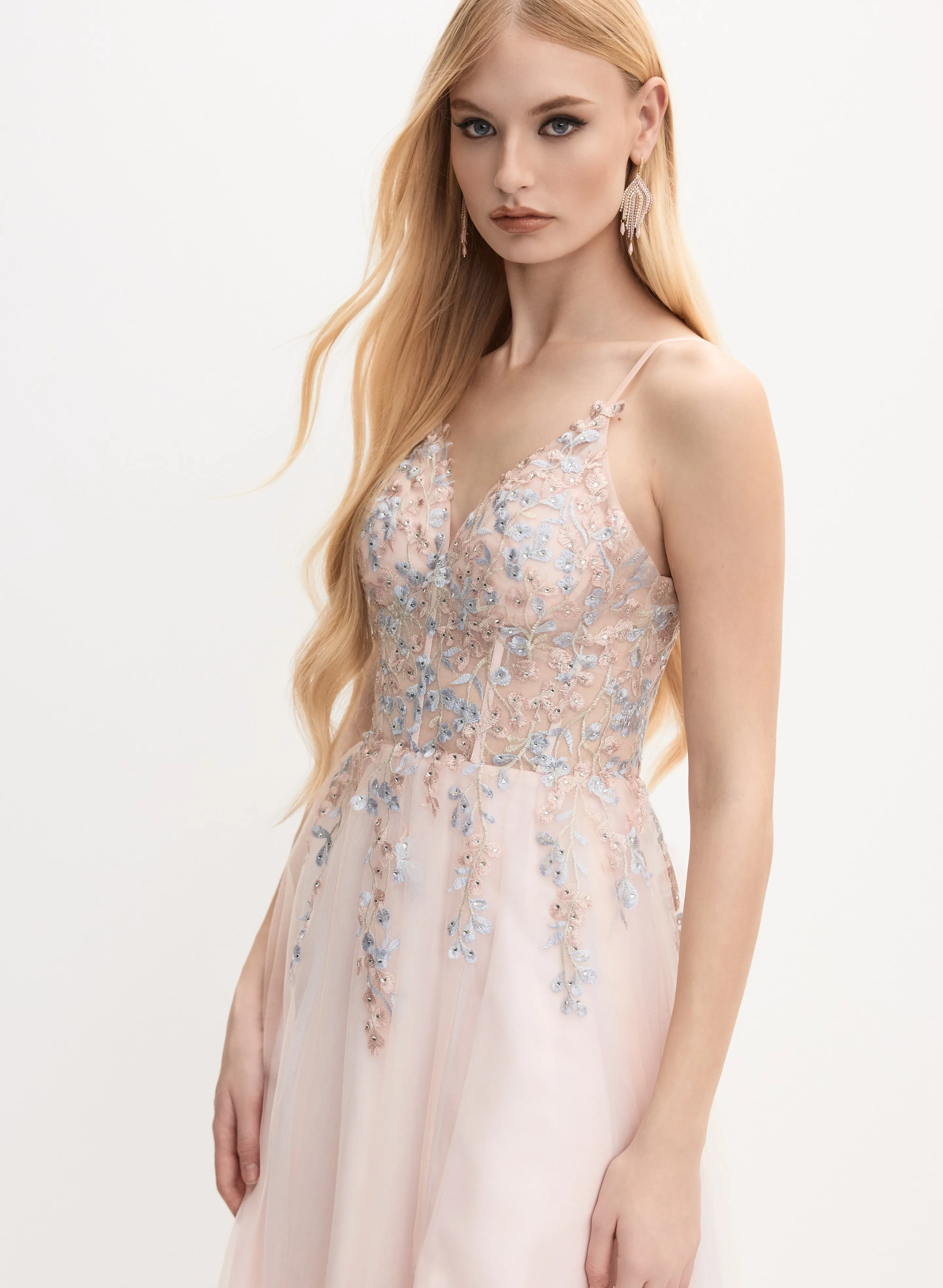 Beaded Floral Embroidered Dress sold by Melanie Lyne product image thumbnail 4