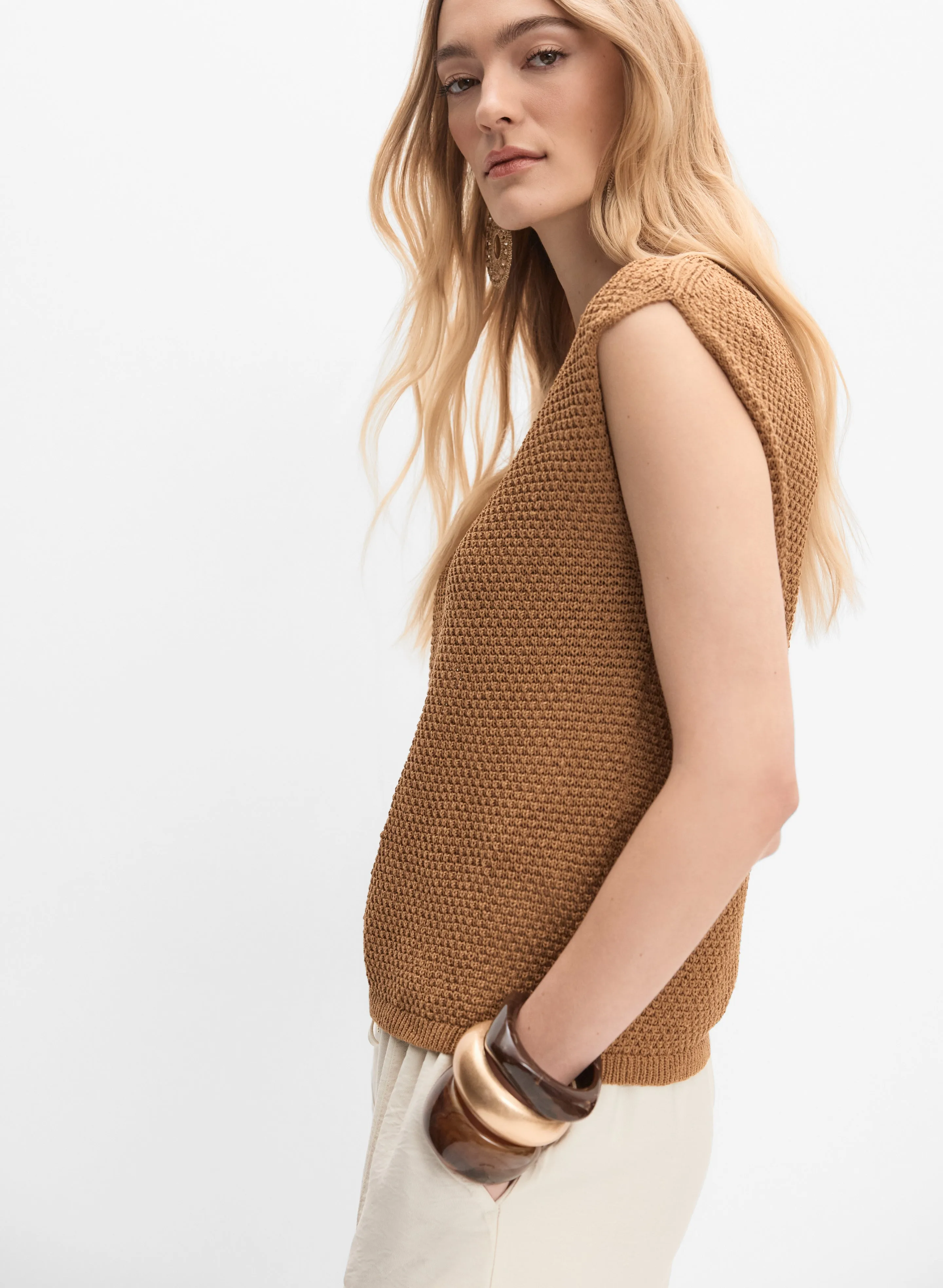 Sleeveless Knit Pullover sold by Melanie Lyne product image thumbnail 2