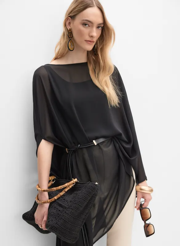 Asymmetric Chiffon Cape sold by Melanie Lyne