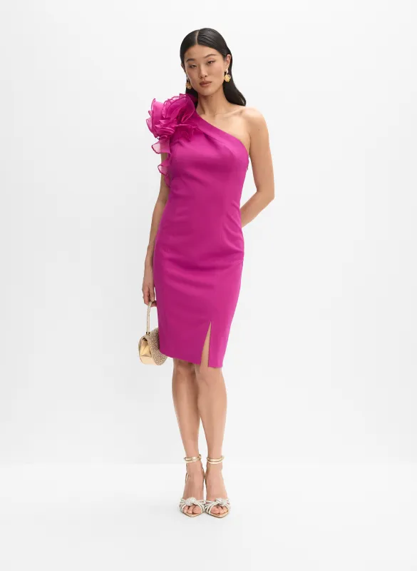 Ruffled One-Shoulder Dress sold by Melanie Lyne