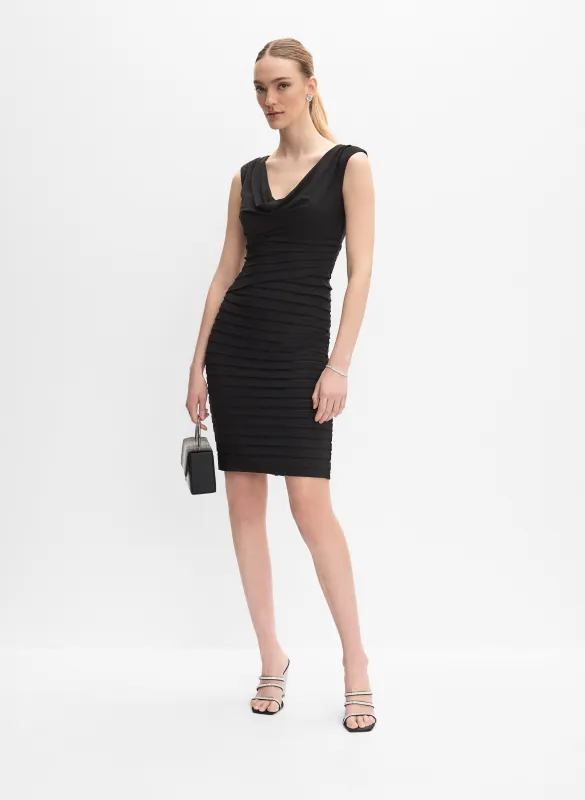 Adrianna Papell - Fitted Cowl Neck Dress sold by Melanie Lyne