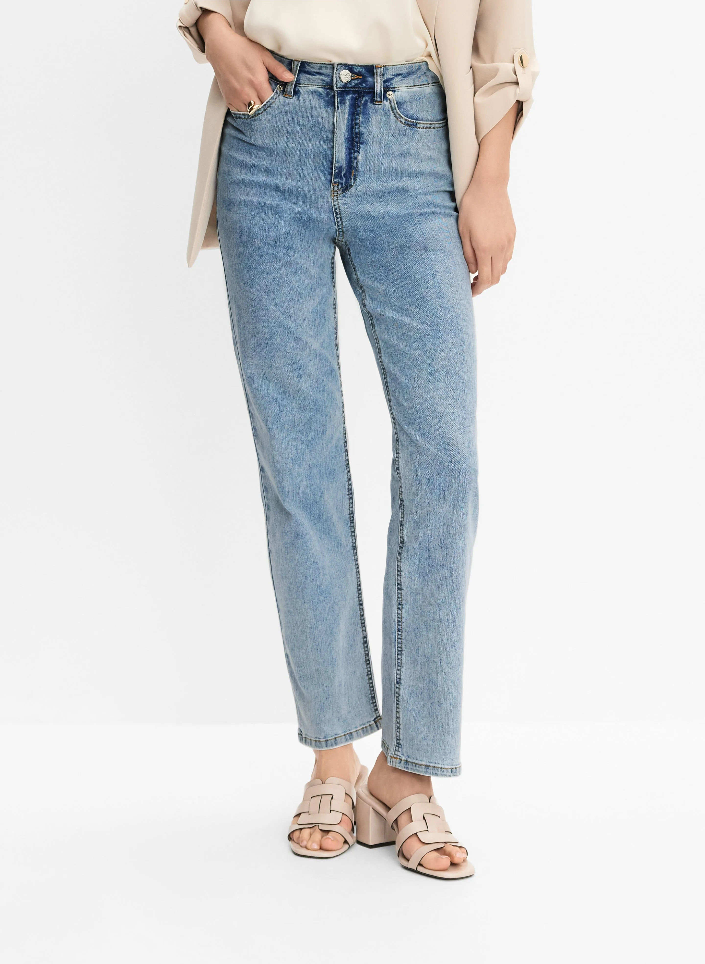 Straight-Leg Jeans sold by Melanie Lyne