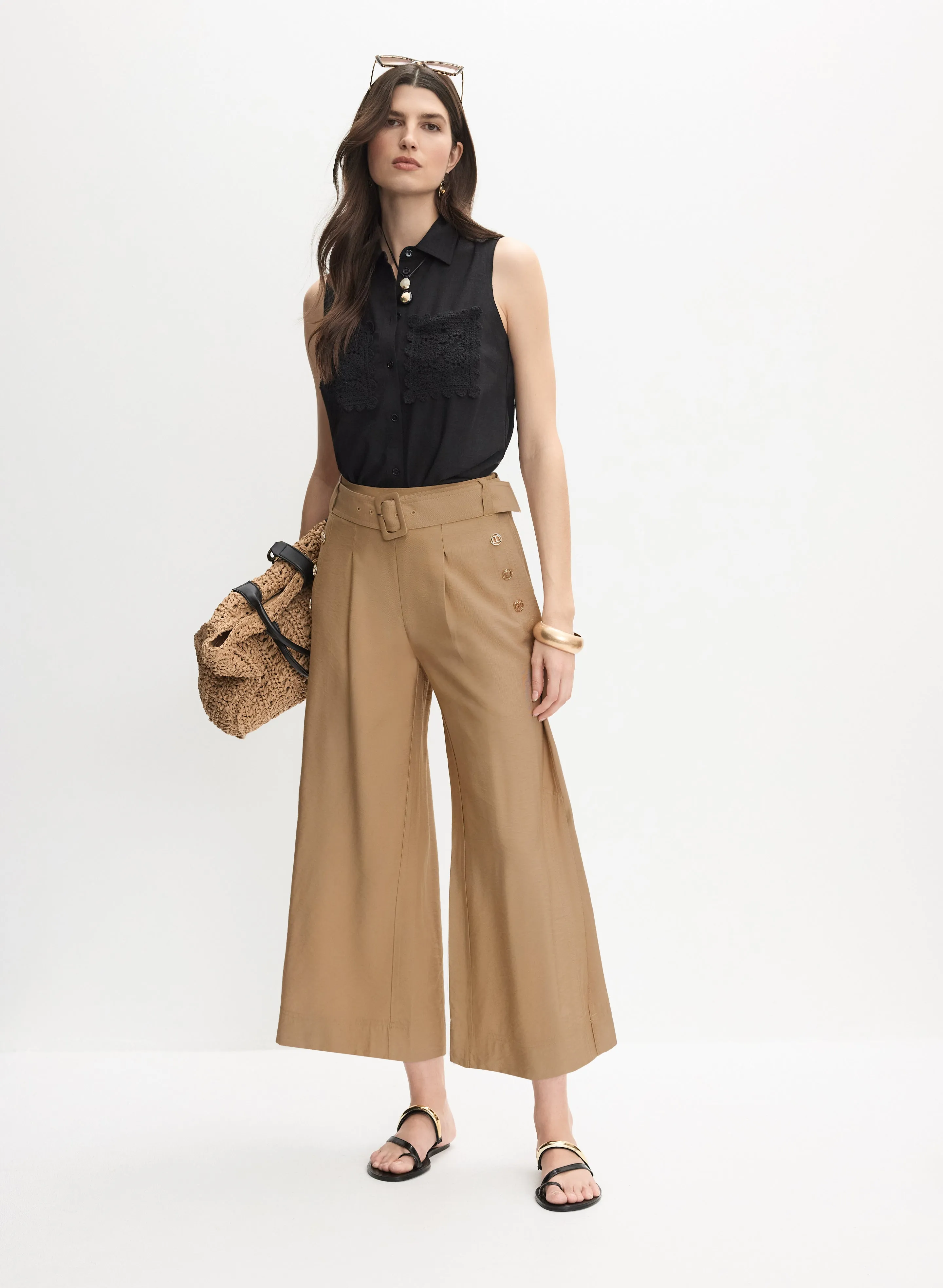 Belted Culotte Pants sold by Melanie Lyne product image thumbnail 3