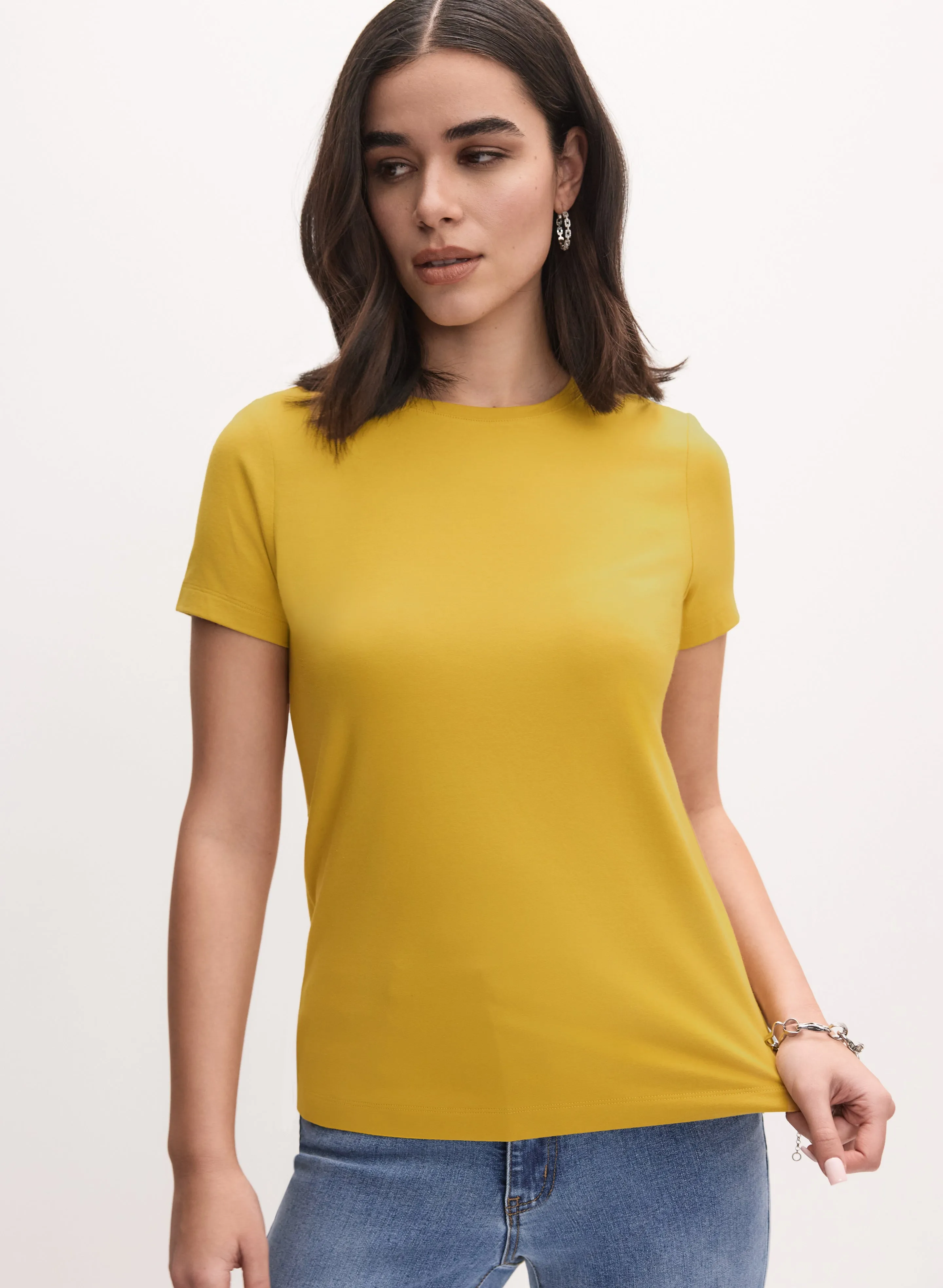 Crew Neck T-Shirt sold by Melanie Lyne product image thumbnail 4