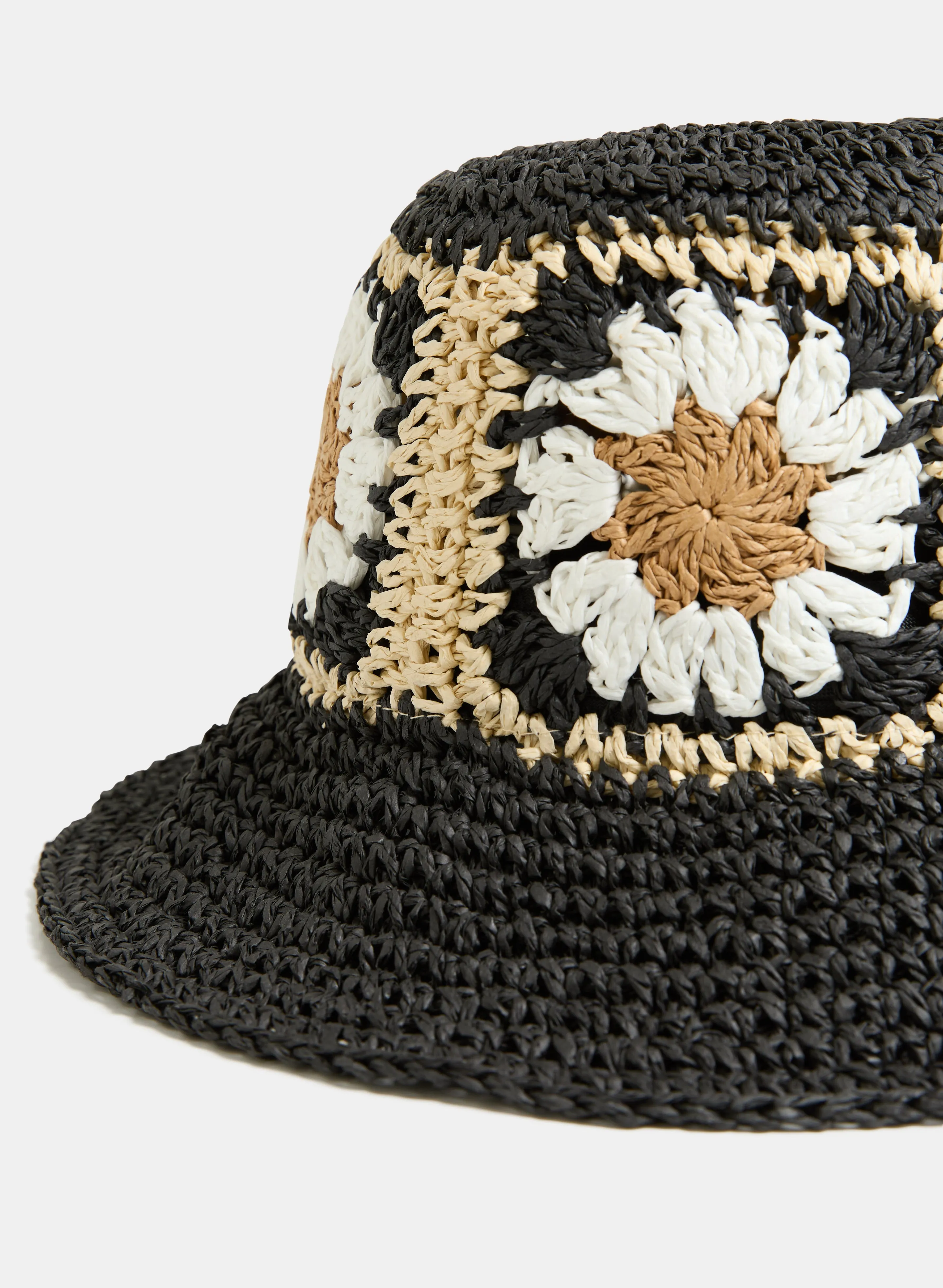 Floral Patchwork Straw Hat sold by Melanie Lyne product image thumbnail 3