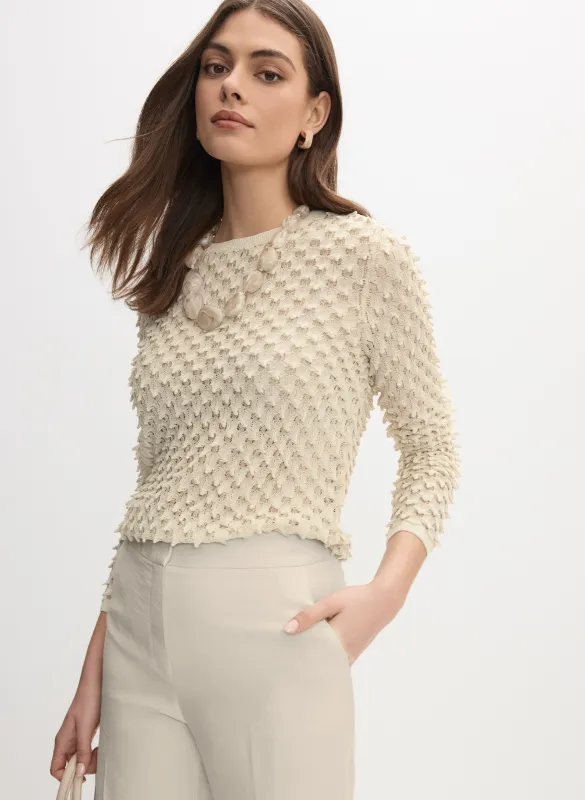 Raised Open Weave Sweater sold by Melanie Lyne