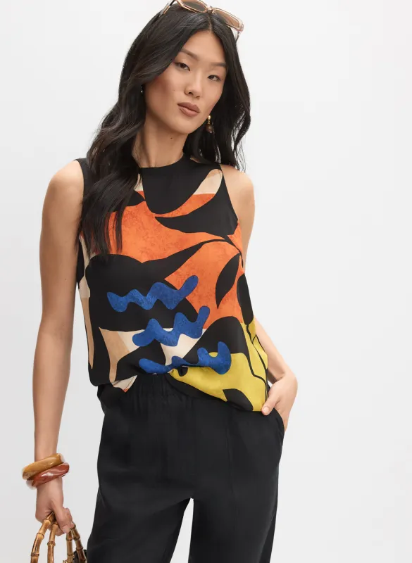 Sleeveless Printed Top sold by Melanie Lyne