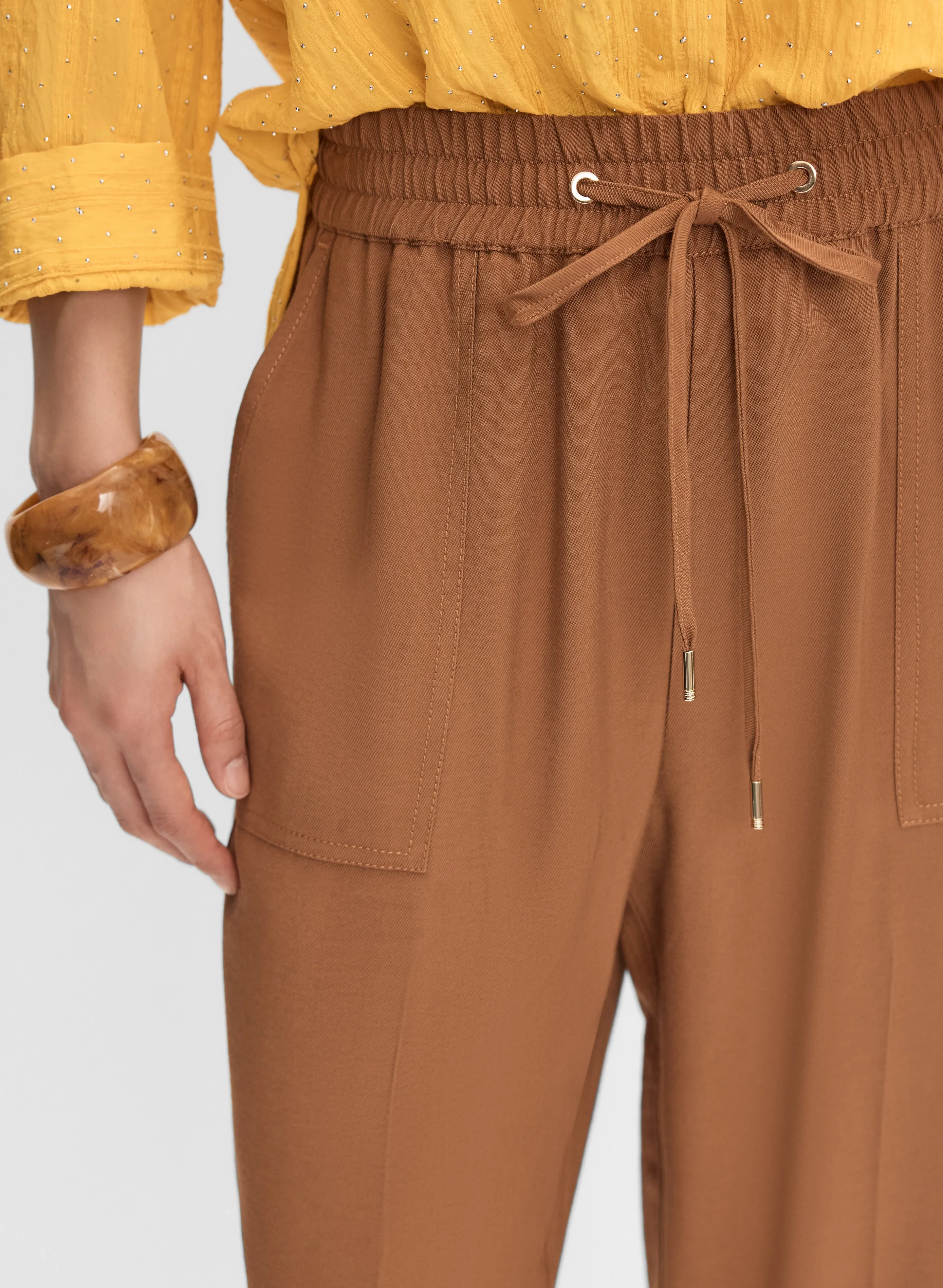 Drawstring Pull-On Capris sold by Melanie Lyne product image thumbnail 4