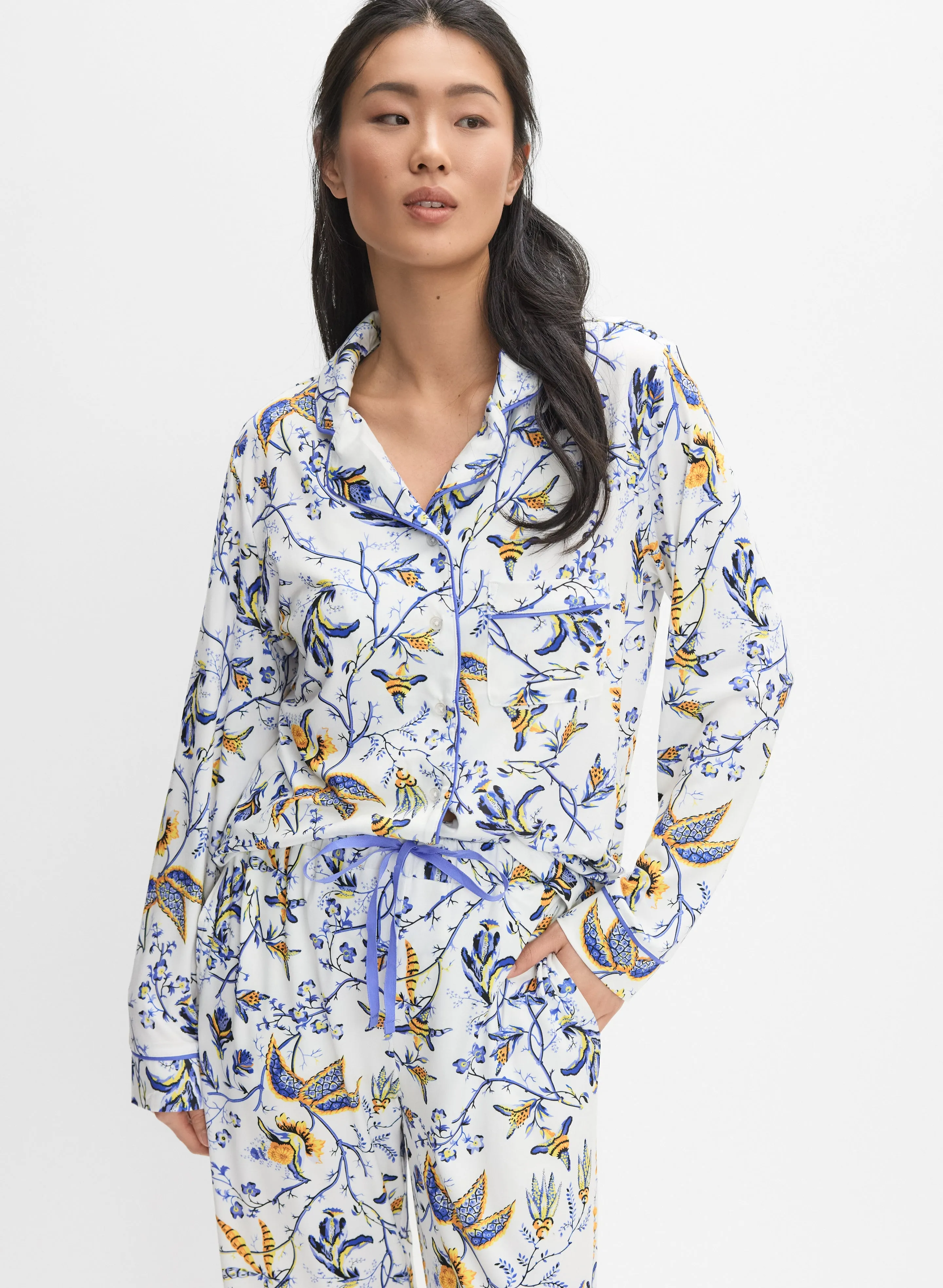 Simon Chang - Floral Pyjama Set sold by Melanie Lyne product image thumbnail 3