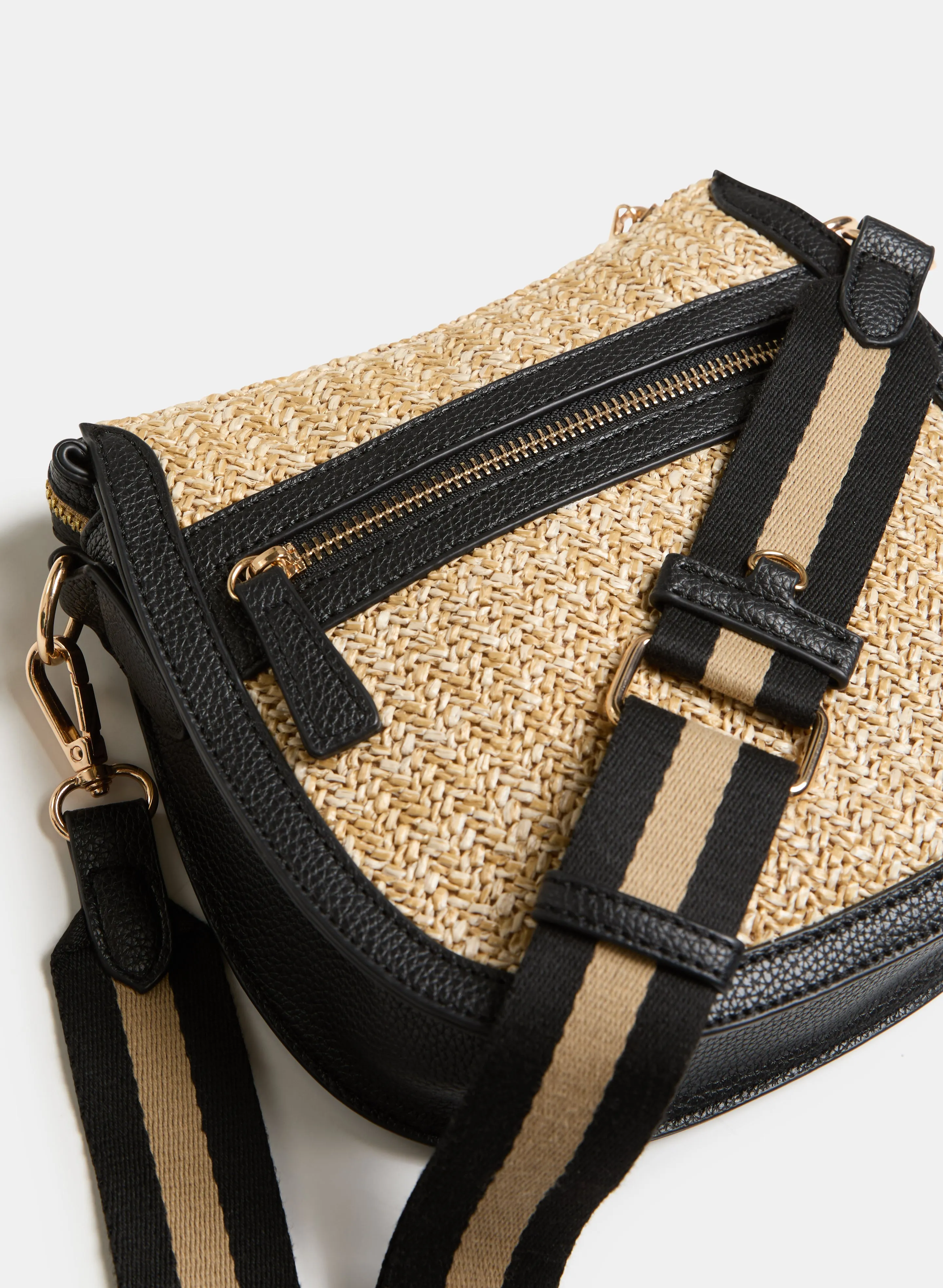 Straw Crossbody Bag sold by Melanie Lyne product image thumbnail 2