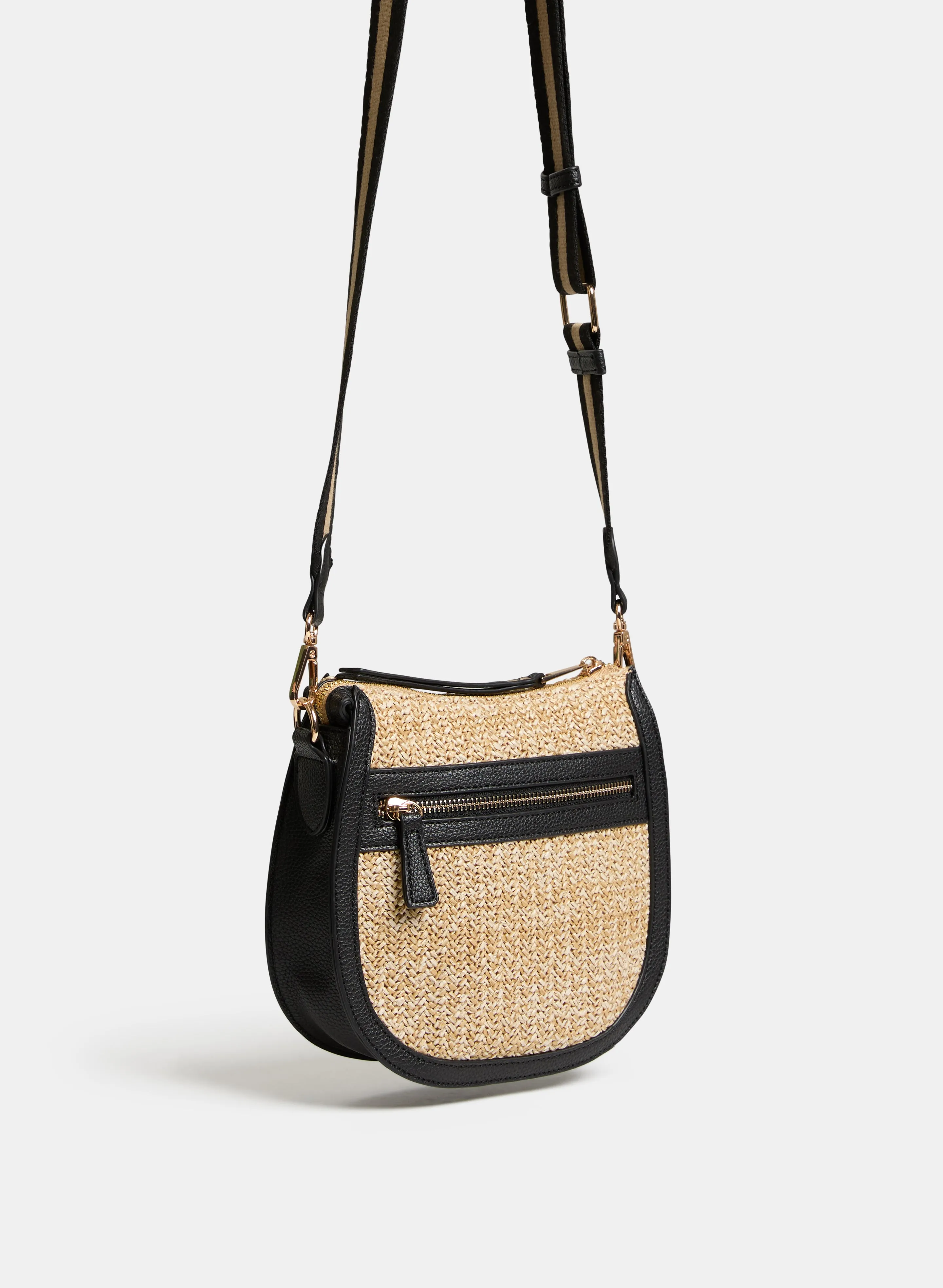 Straw Crossbody Bag sold by Melanie Lyne product image thumbnail 3