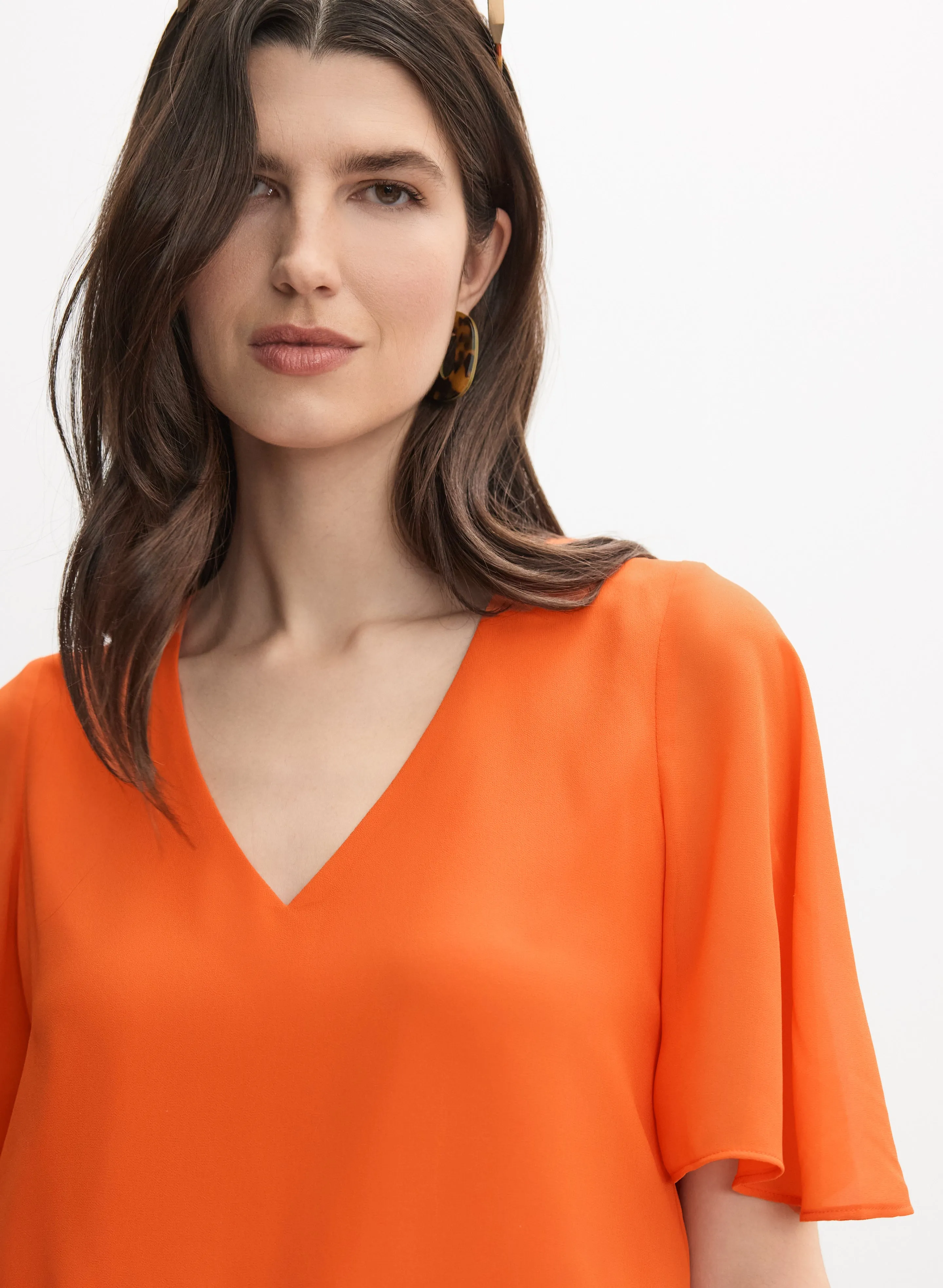 V-Neck Chiffon Blouse sold by Melanie Lyne product image thumbnail 5