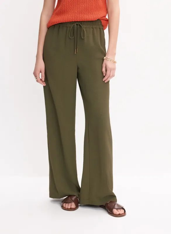 Drawstring Waist Wide-Leg Pants sold by Melanie Lyne