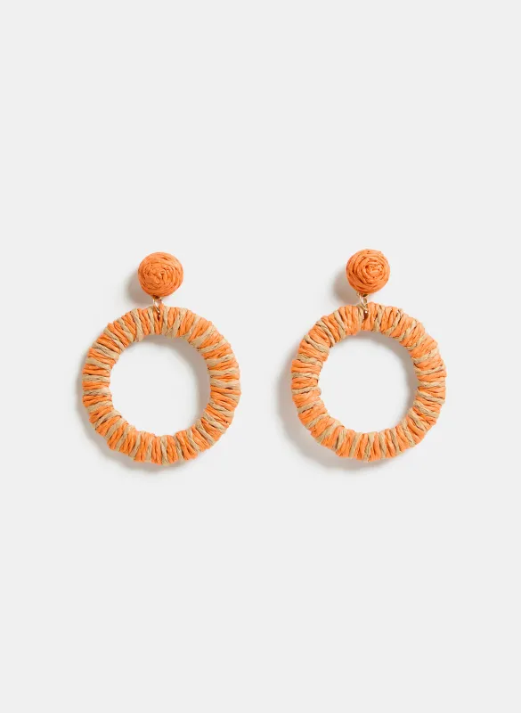 Raffia Ring Earrings sold by Melanie Lyne