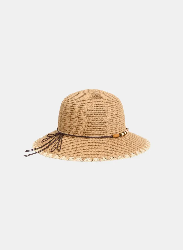 Paper Straw Cloche Hat sold by Melanie Lyne