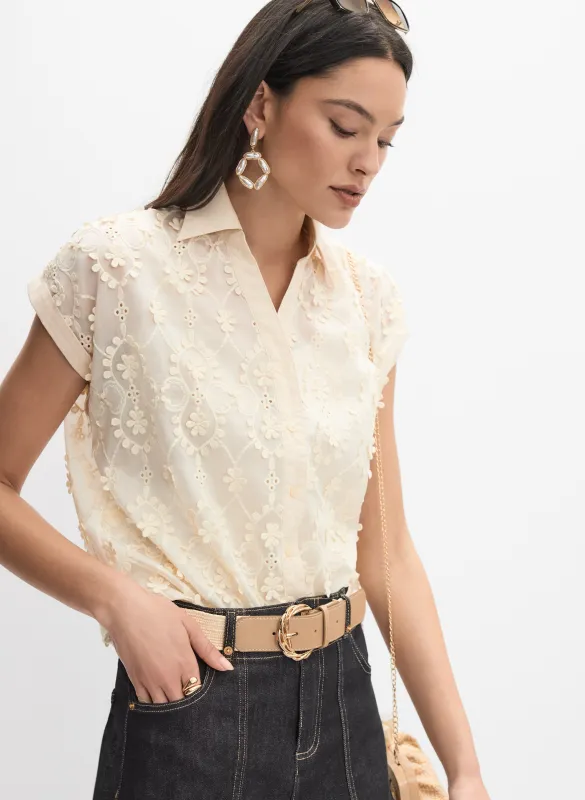 Lace Appliqué Blouse sold by Melanie Lyne