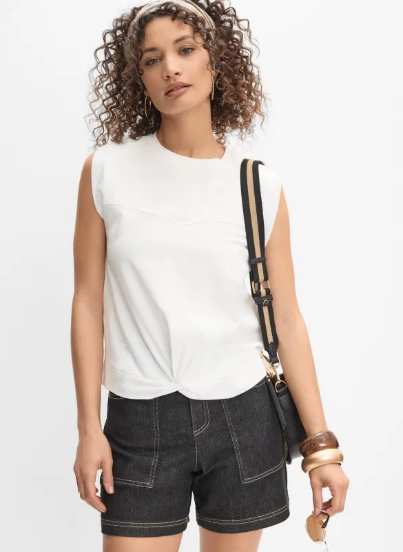 Twist Hem T-Shirt sold by Melanie Lyne