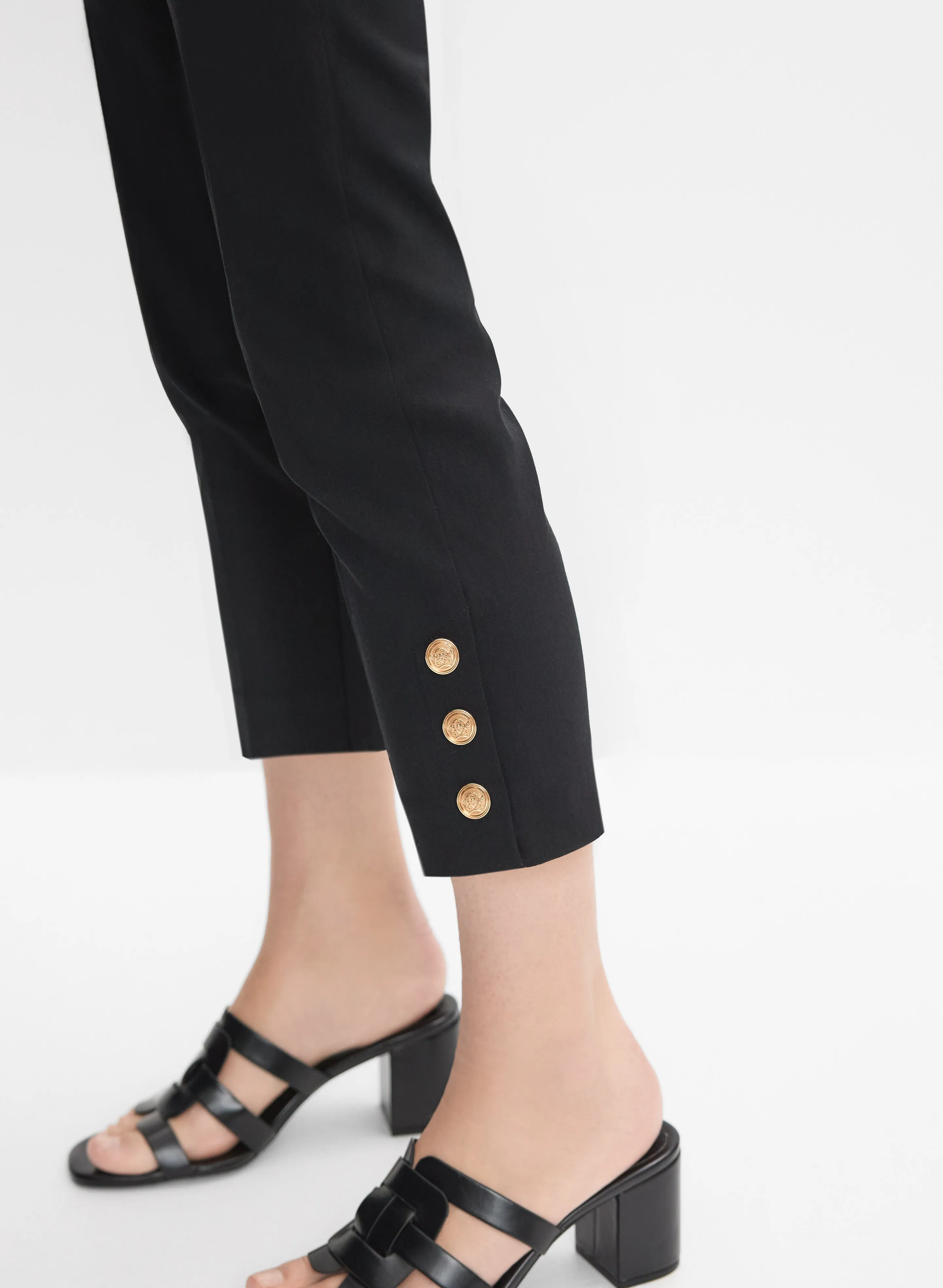 Buttoned Hem Capris sold by Melanie Lyne product image thumbnail 4