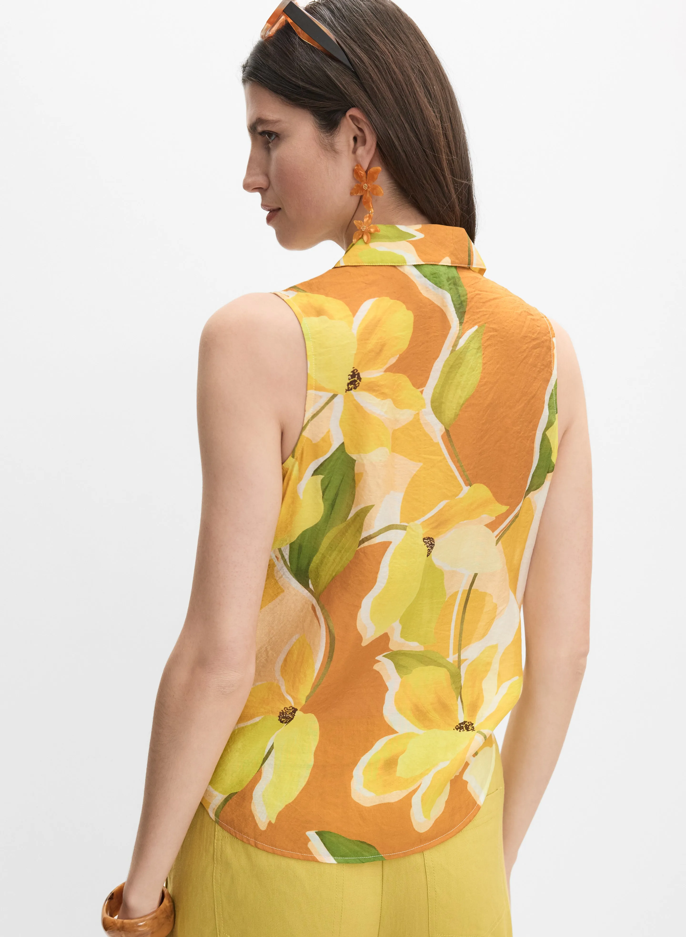 Floral Sleeveless Blouse sold by Melanie Lyne product image thumbnail 5