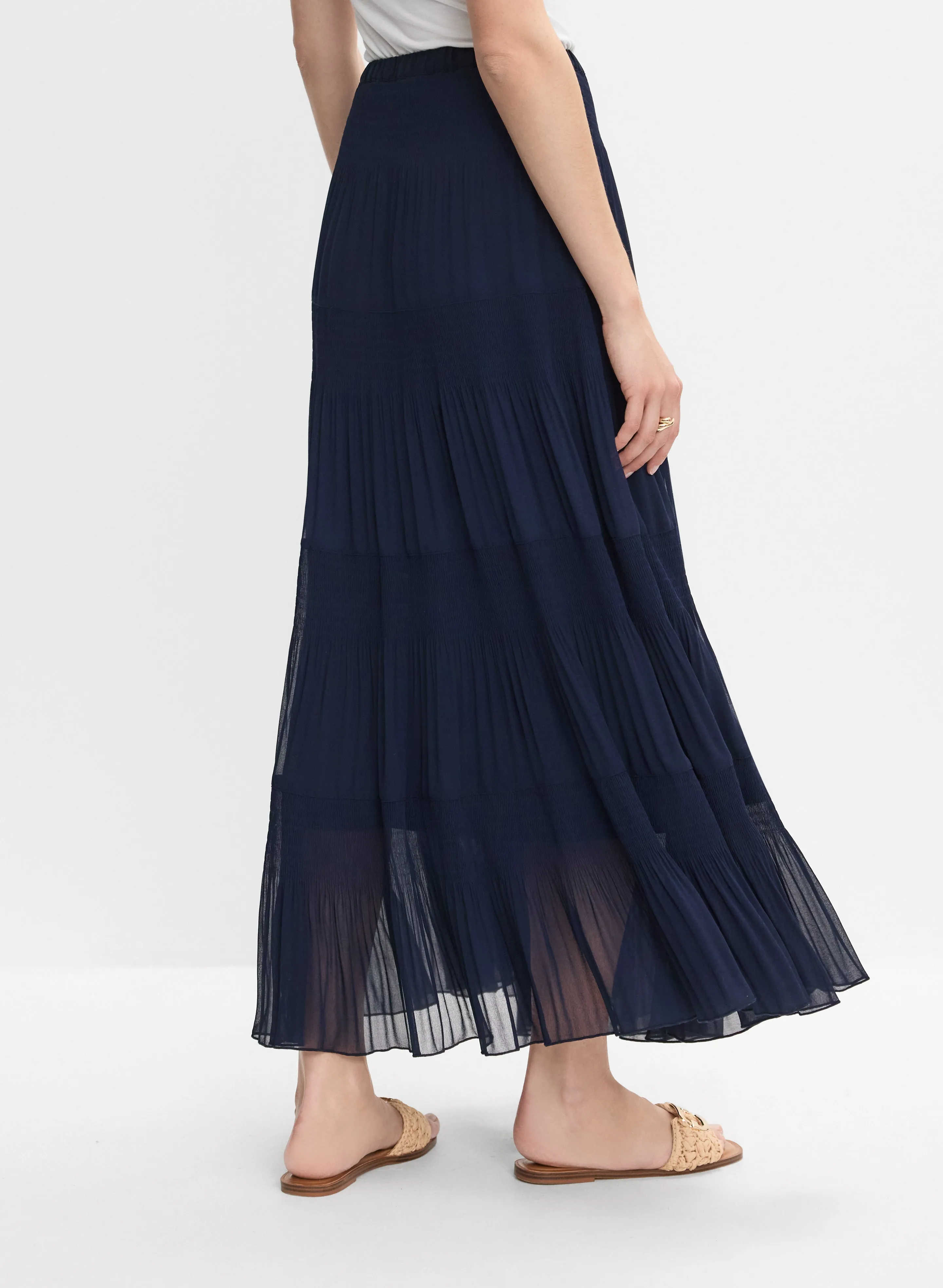 Pleated Chiffon Maxi Skirt sold by Melanie Lyne product image thumbnail 2