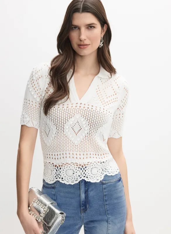 Crochet Knit Pullover sold by Melanie Lyne