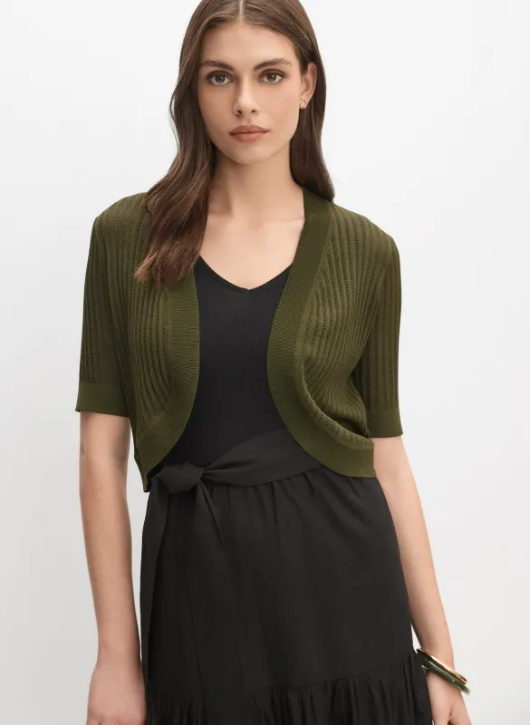 Pointelle Knit Bolero sold by Melanie Lyne