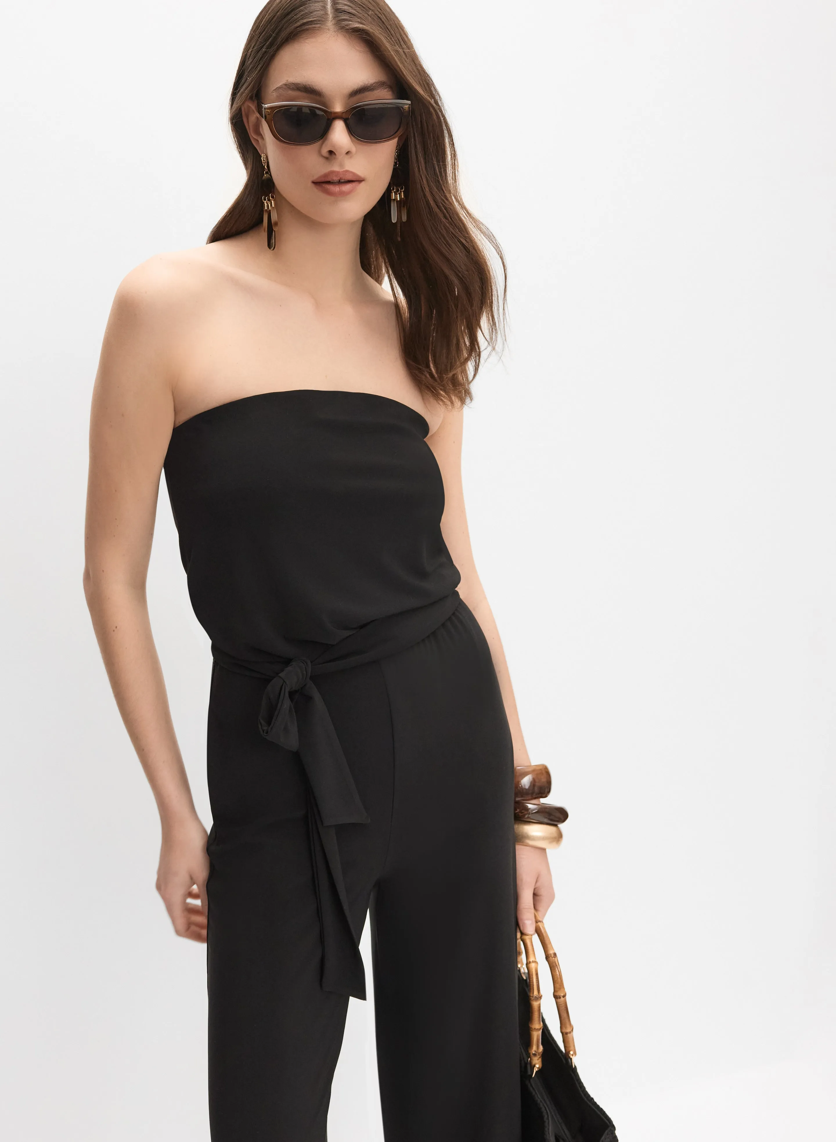 Strapless Jersey Jumpsuit sold by Melanie Lyne product image thumbnail 4