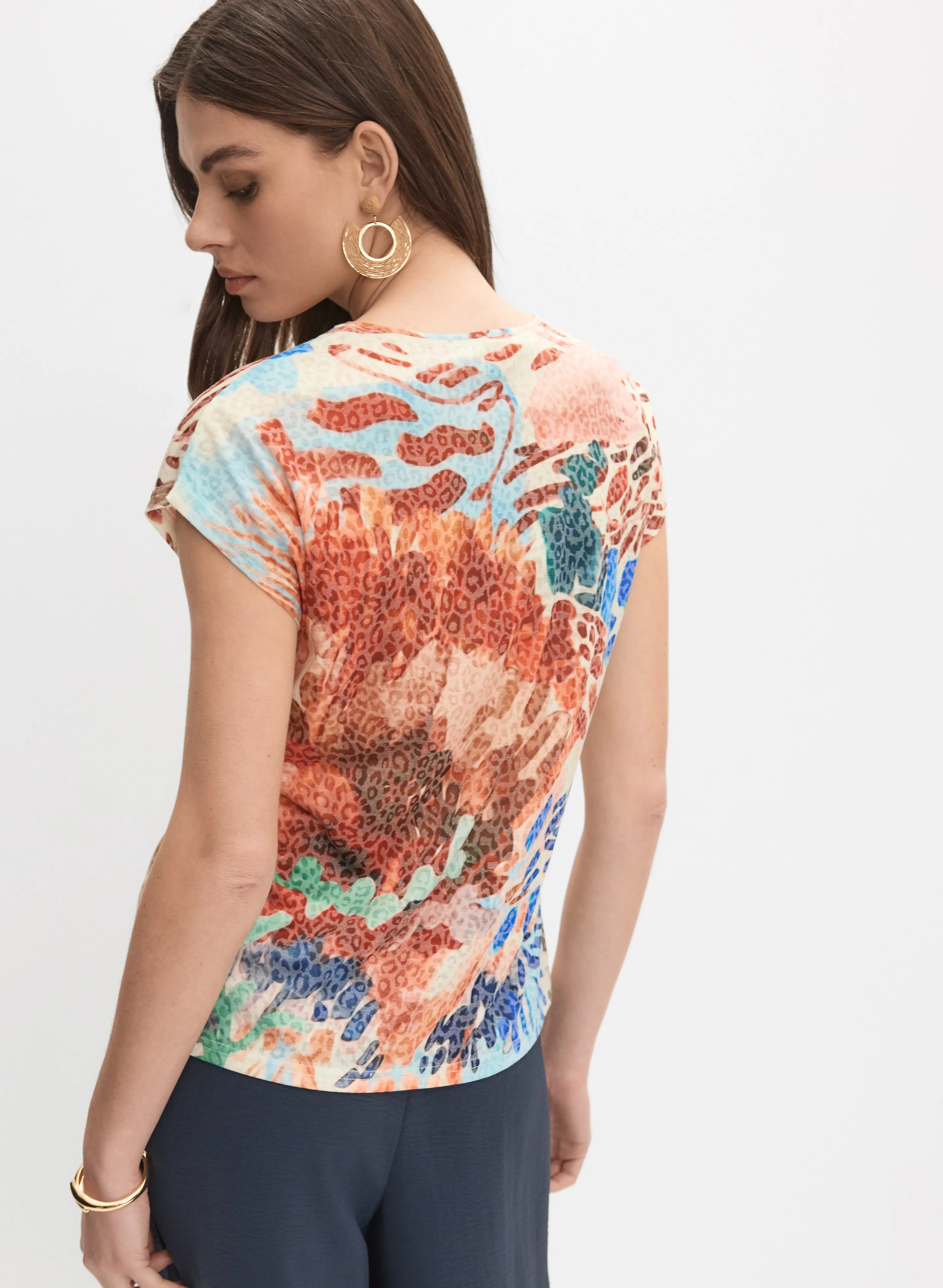 Leopard & Floral T-Shirt sold by Melanie Lyne product image thumbnail 3