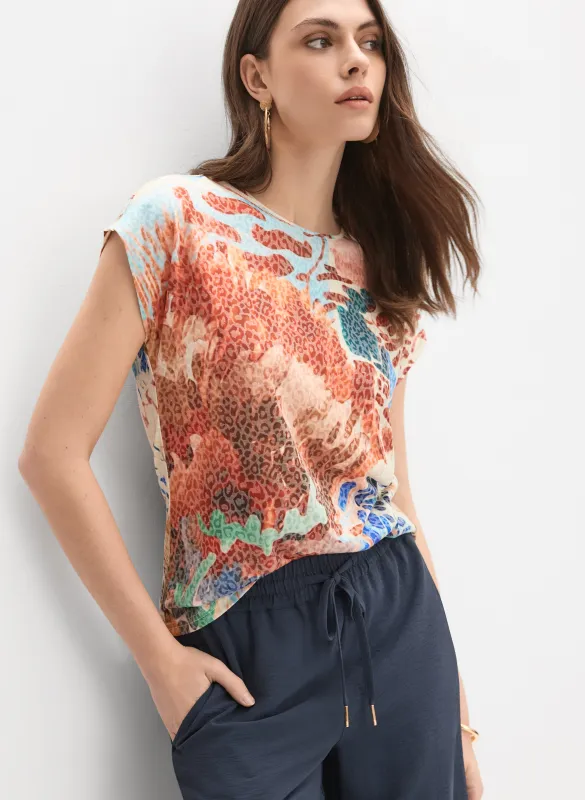 Leopard & Floral T-Shirt sold by Melanie Lyne