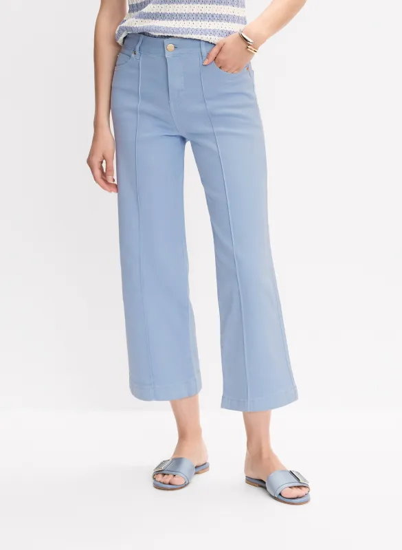 Wide-Leg Denim Capris sold by Melanie Lyne