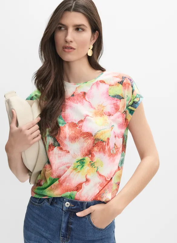 Floral Burnout T-Shirt sold by Melanie Lyne