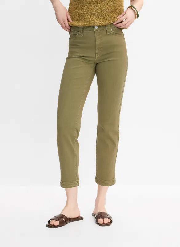 Cropped Straight-Leg Jeans sold by Melanie Lyne