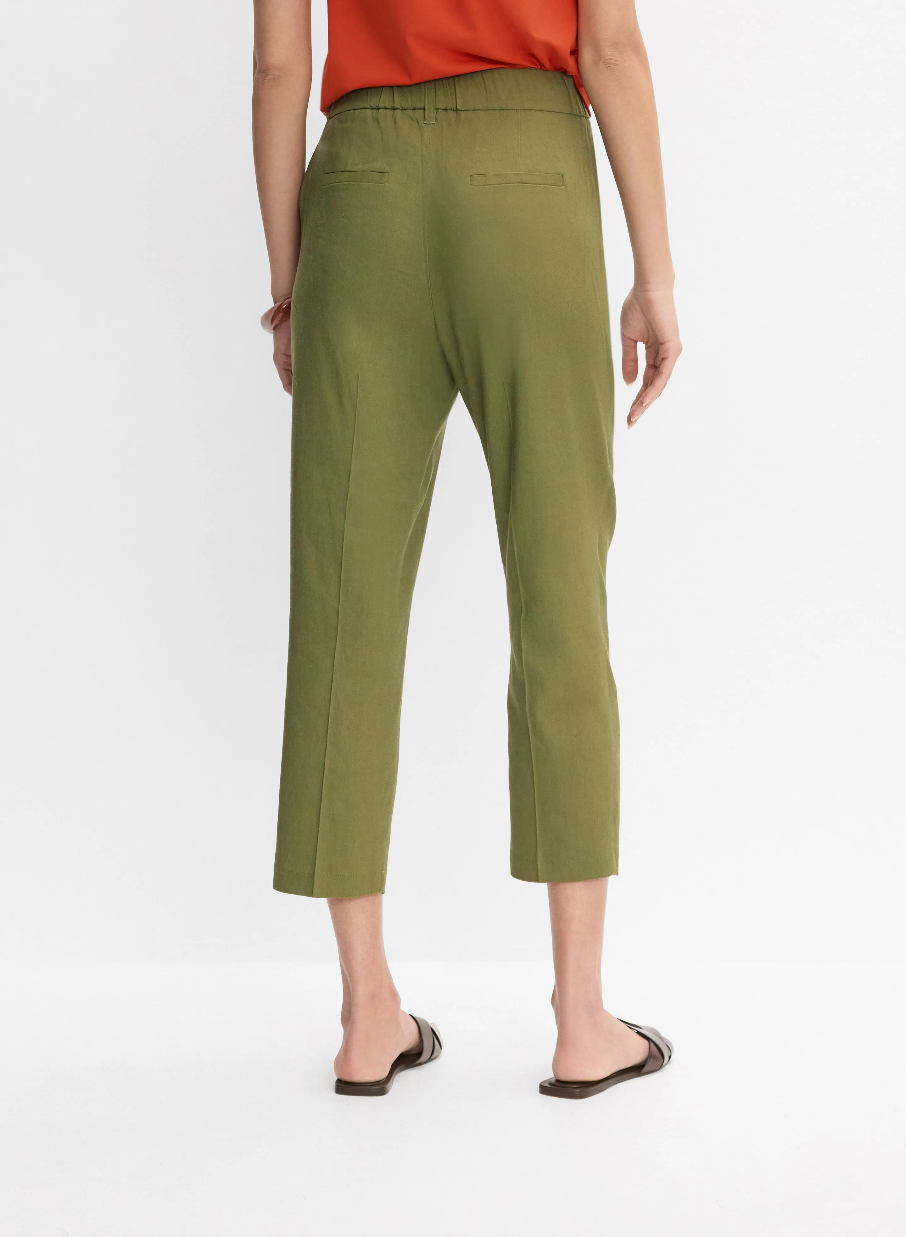 Linen-Blend Capris sold by Melanie Lyne product image thumbnail 2