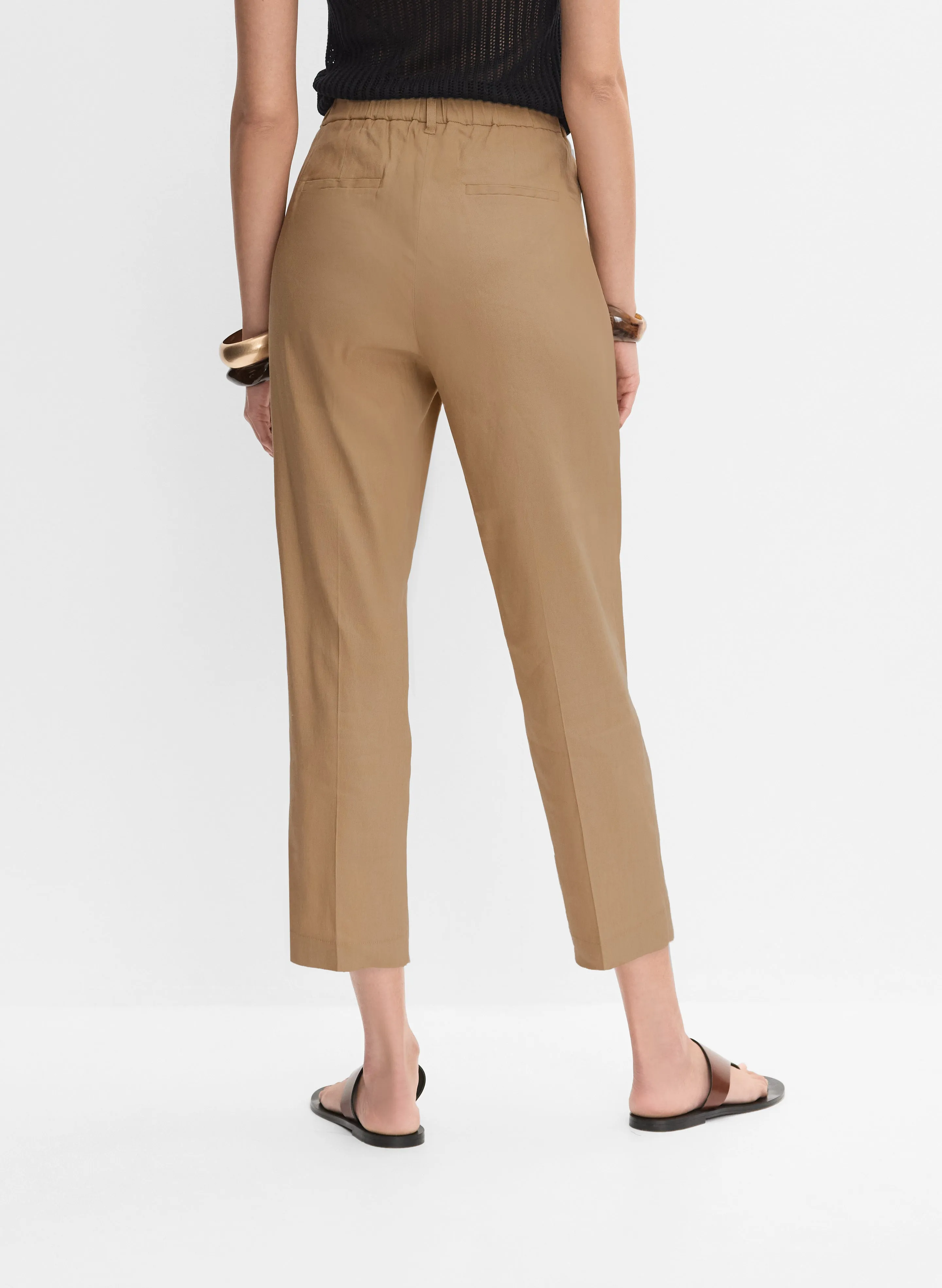 Linen-Blend Capris sold by Melanie Lyne product image thumbnail 3