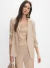 Open Linen-Blend Blazer sold by Melanie Lyne